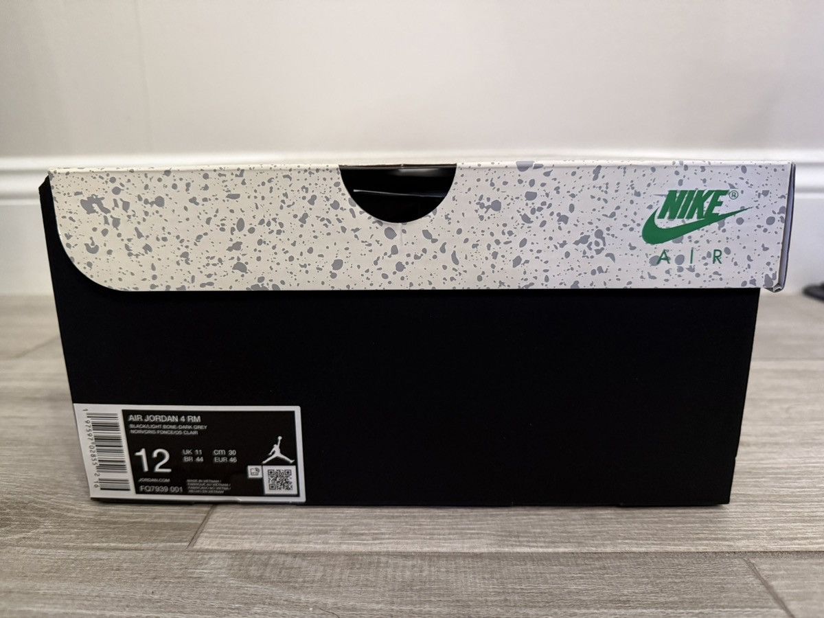 Jordan Brand Air Jordan 4 RM FQ7939-001 Black Light Bone Dark Grey Sz 12 Size US 12 / EU 45 - 12 Thumbnail