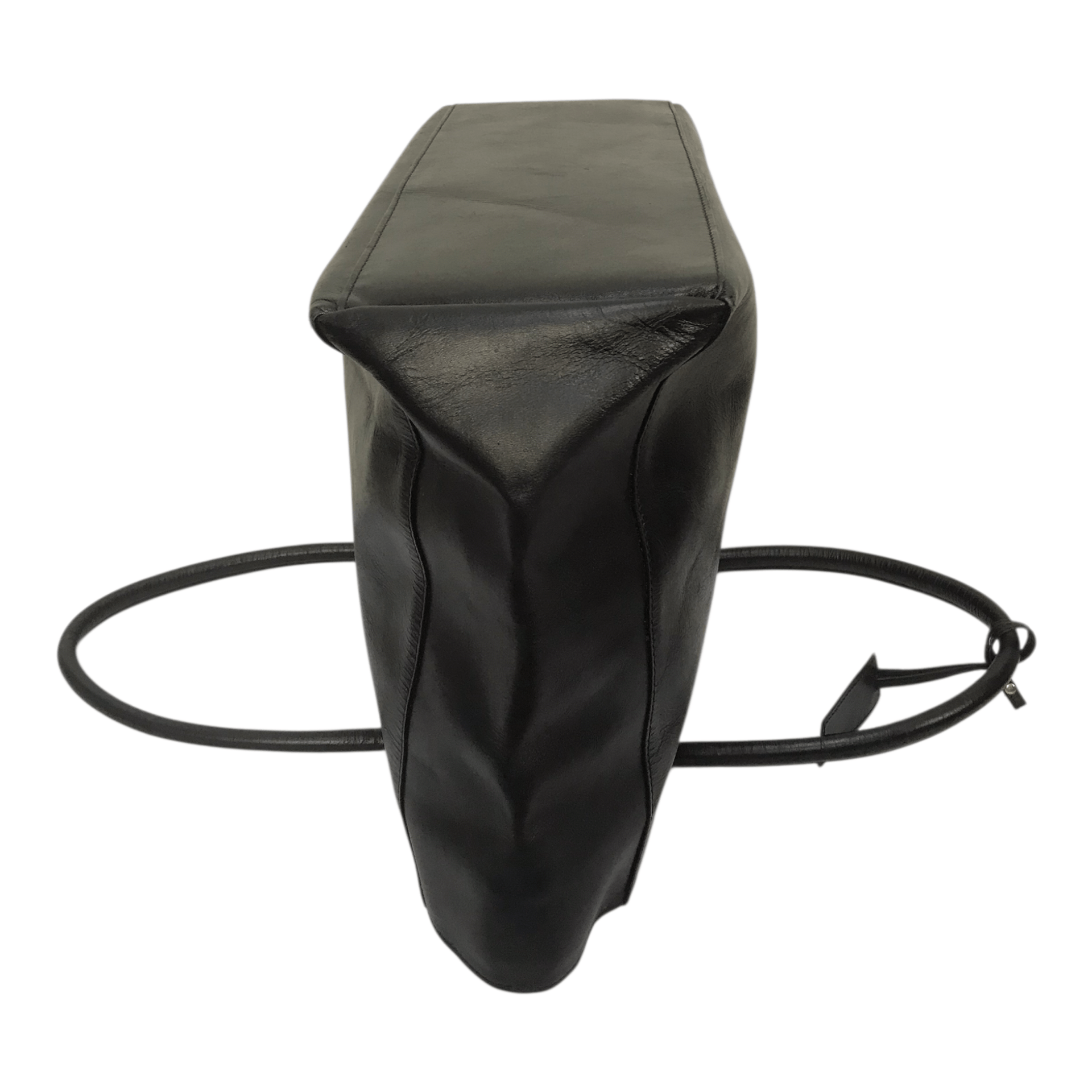 United Arrows United Arrow Black Leather Hand Bag Size ONE SIZE - 10 Thumbnail