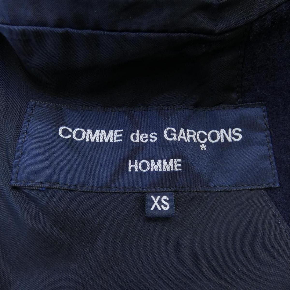 Comme des Garcons Jacket 3 Button Flap Pocket Plain Wool Navy Size US XS / EU 42 / 0 - 6 Thumbnail