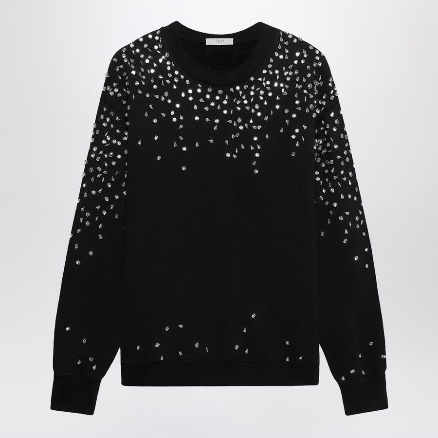 1989 STUDIO o1d2blof1124 Crystals Crew-neck Sweatshirt in Black Size US XS / EU 42 / 0 - 1 Thumbnail
