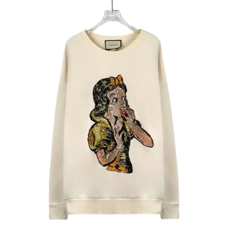 Gucci Gucci Beige princess sequin cotton round-neck long-sleeved Size M / US 6-8 / IT 42-44 - 1 Thumbnail