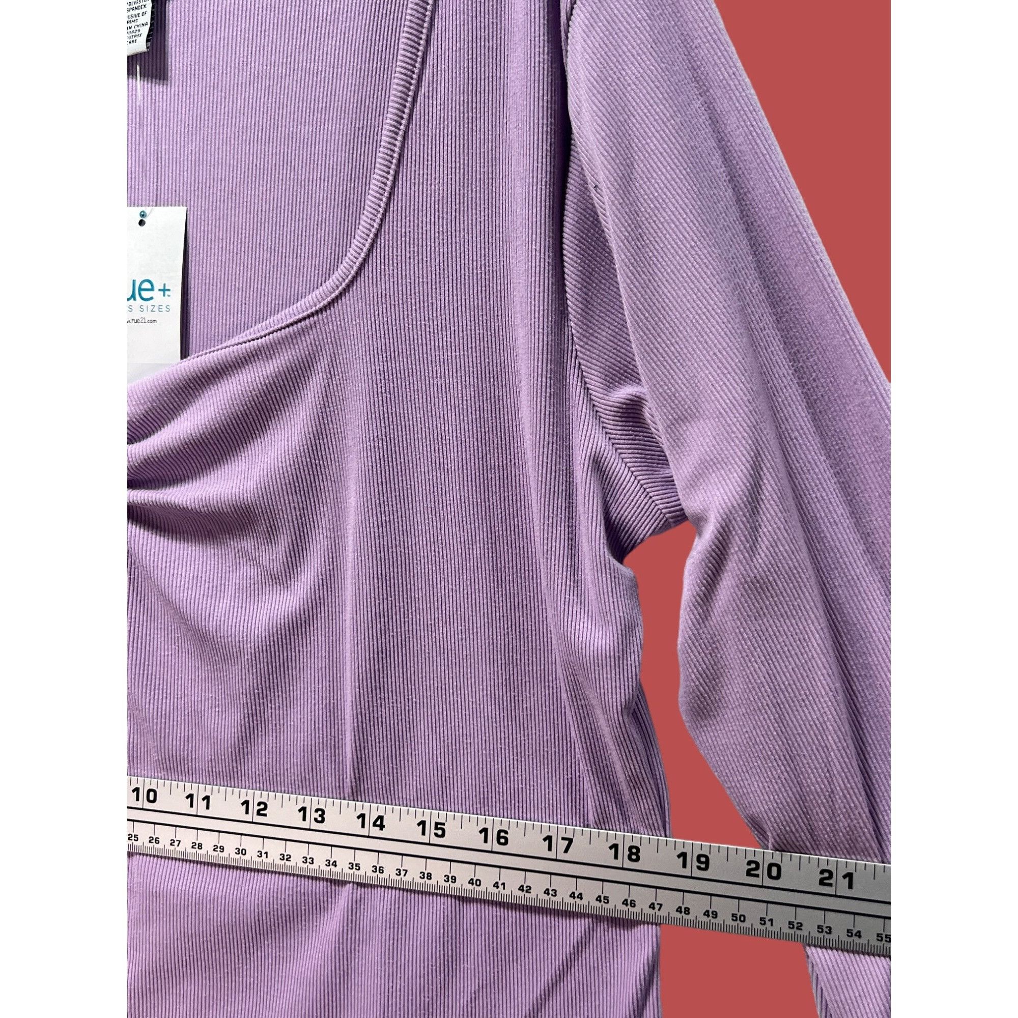 Other Rue + - Women's Sweetheart Neck Long Flare Sleeve Stretch Ca Size XXL / US 16-18 / IT 52-54 - 4 Thumbnail