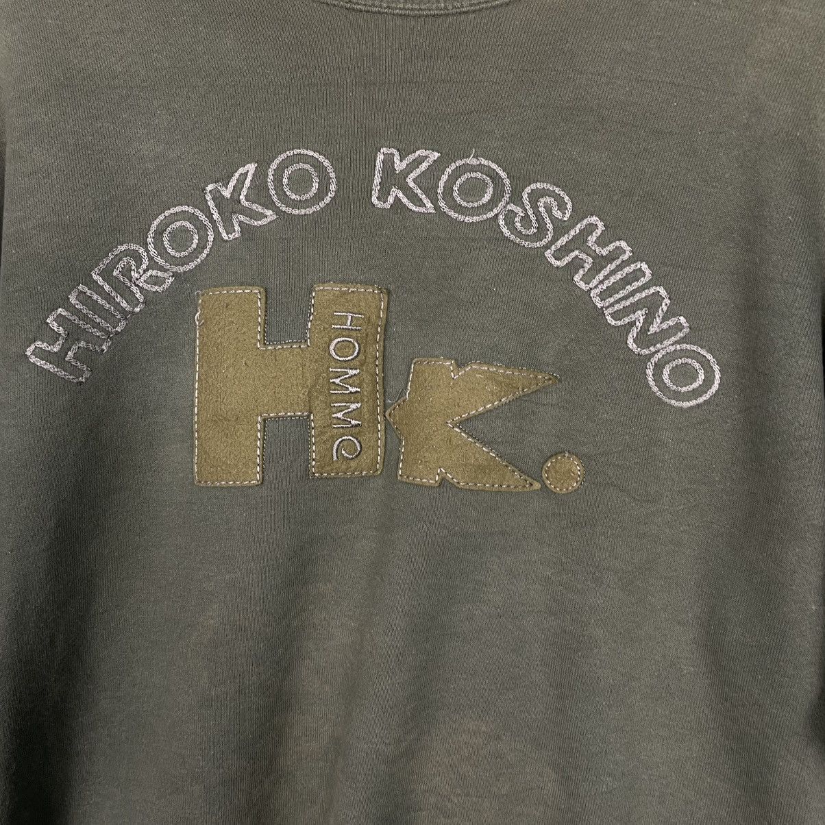 Hiroko Koshino Homme Hiroko Koshino Homme Big Logo Sweatshirt Size US M / EU 48-50 / 2 - 10 Thumbnail