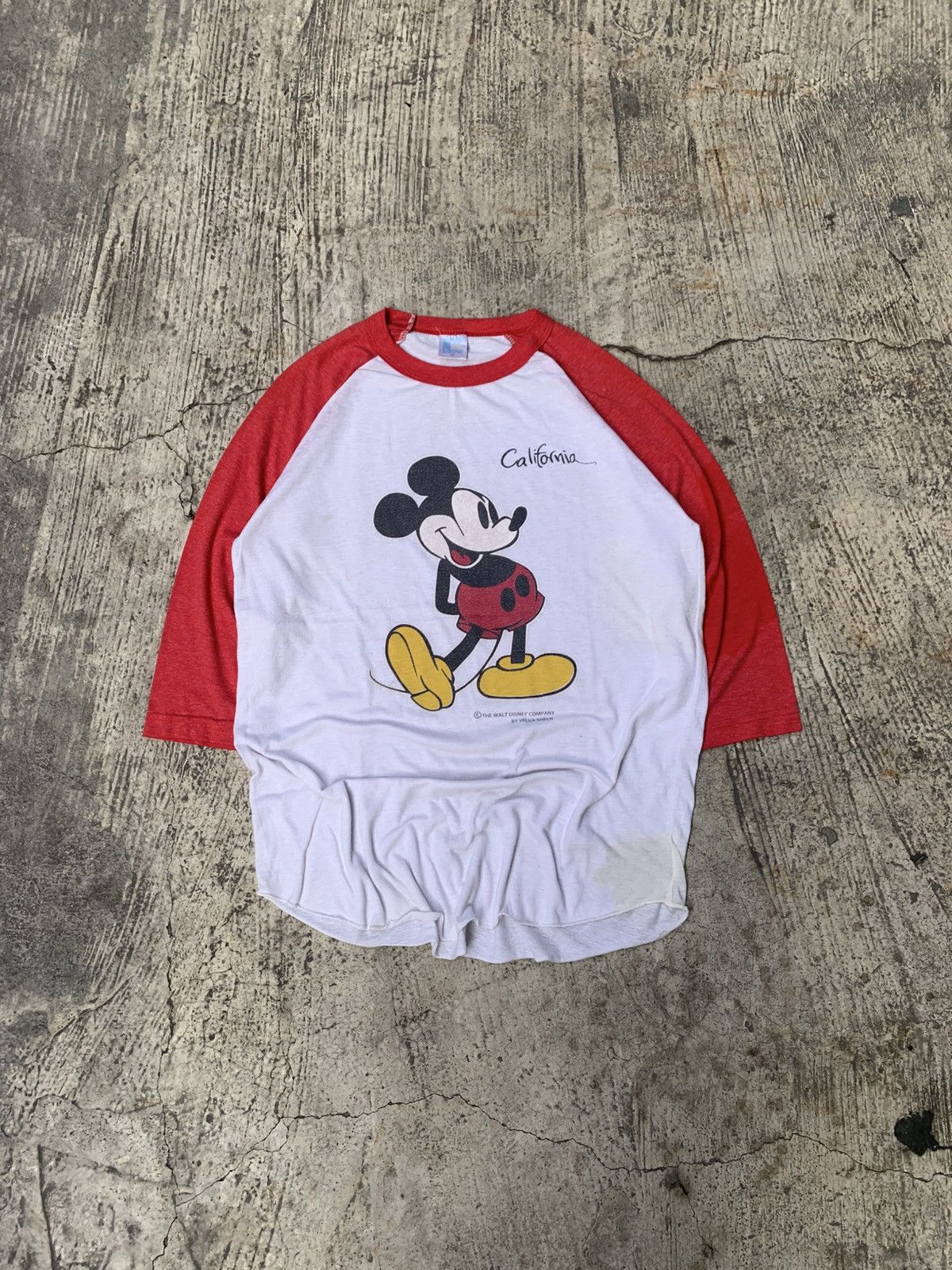 Russell Athletic Vintage mickey mouse raglan tshirt Size US M / EU 48-50 / 2 - 1 Thumbnail