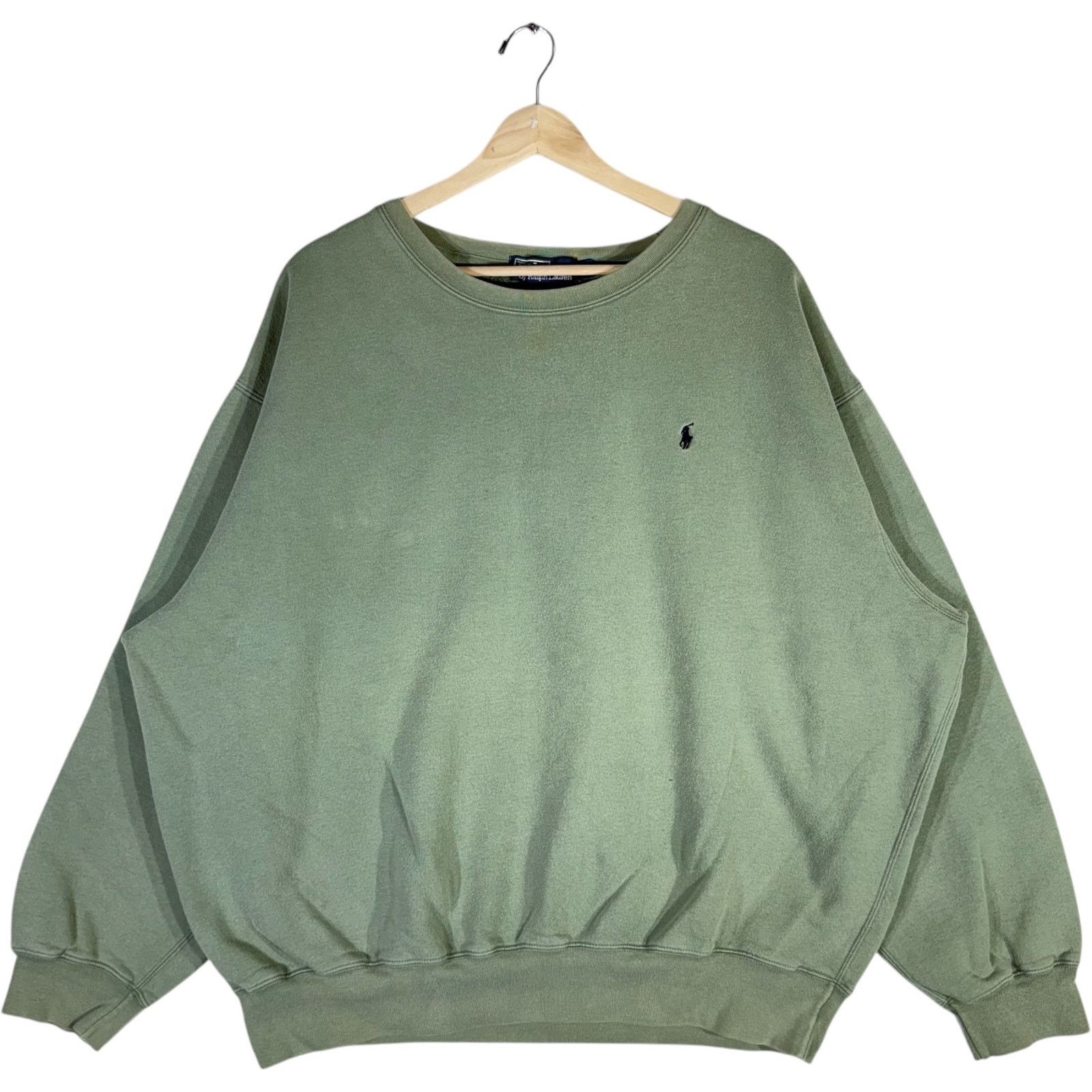 Polo Ralph Lauren Vintage Polo Ralph Lauren Embroidered Logo Crewneck 90s XL Size US XL / EU 56 / 4 - 1 Thumbnail