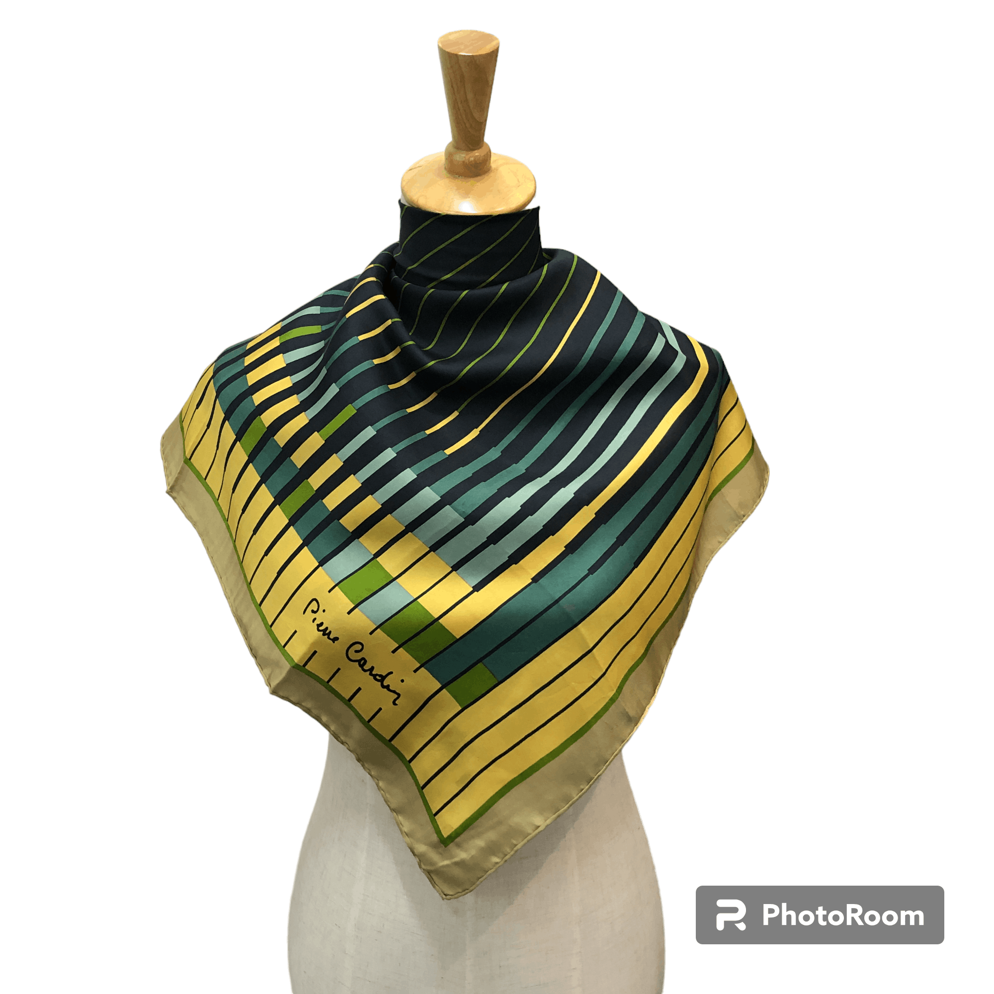 Pierre Cardin Vintage Pierre Cardin Abstract Silk Scarf M944 Size ONE SIZE - 1 Thumbnail