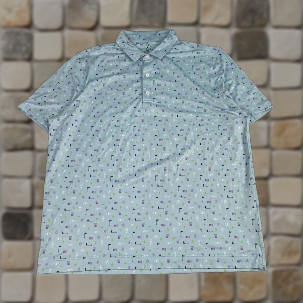 Vintage Deolax Polo Shirt Mens 2XL XXL Blue Short Sleeve Golf Golfing Size US XXL / EU 58 / 5 - 1 Thumbnail