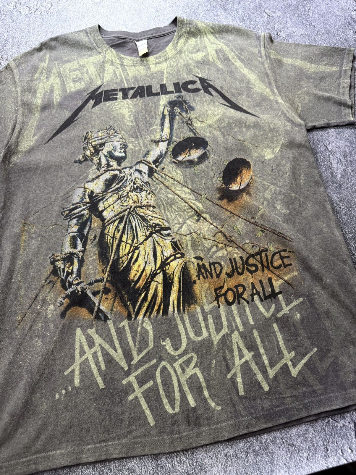 Metallica Metallica 2014 And Justice For All Aop Graphic Neon T Shirt Size US L / EU 52-54 / 3 - 3 Thumbnail