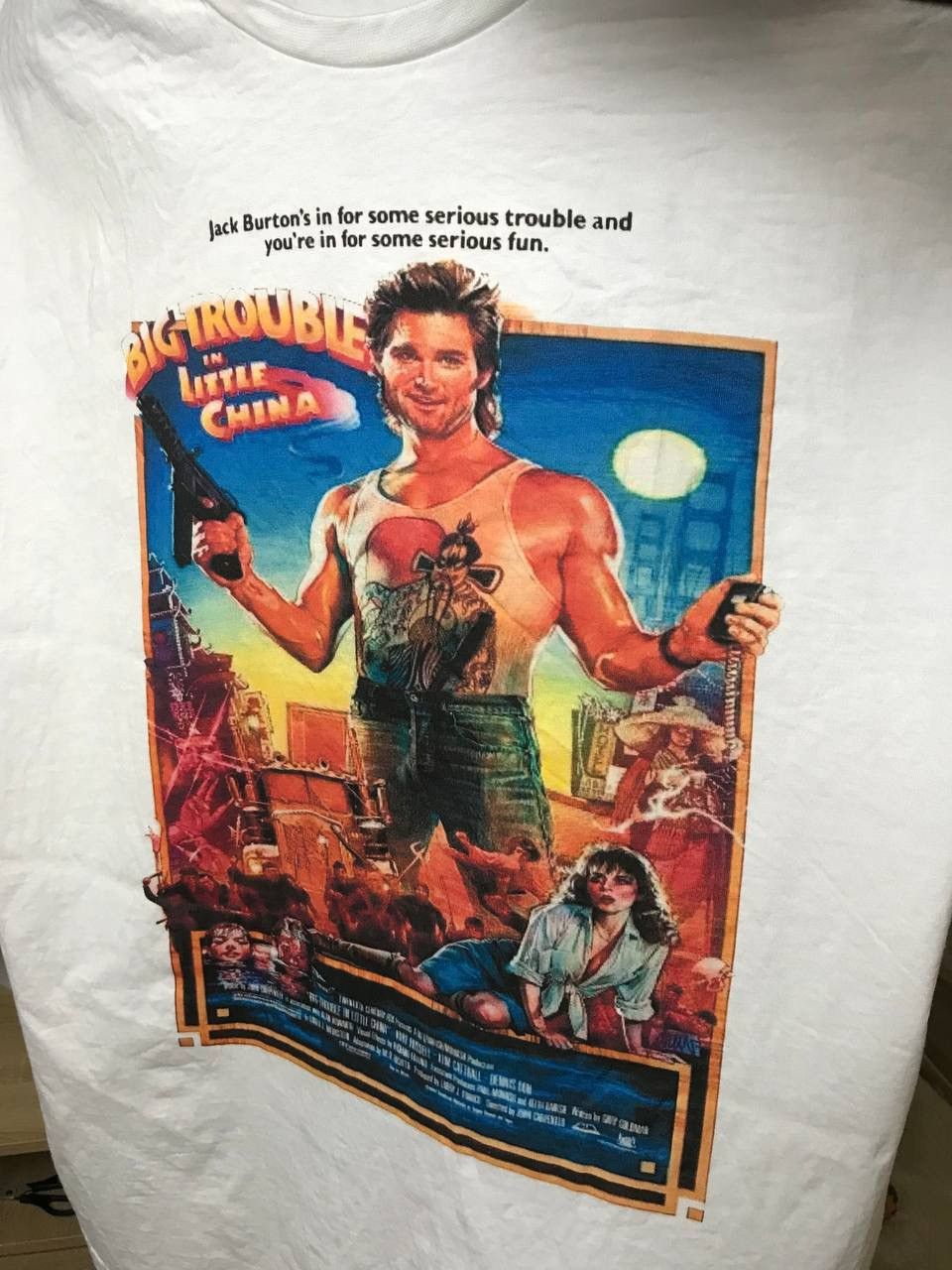 Vintage 🔥 Big Trouble in Little China Vintage Movie T Shirt USA Size US M / EU 48-50 / 2 - 5 Thumbnail