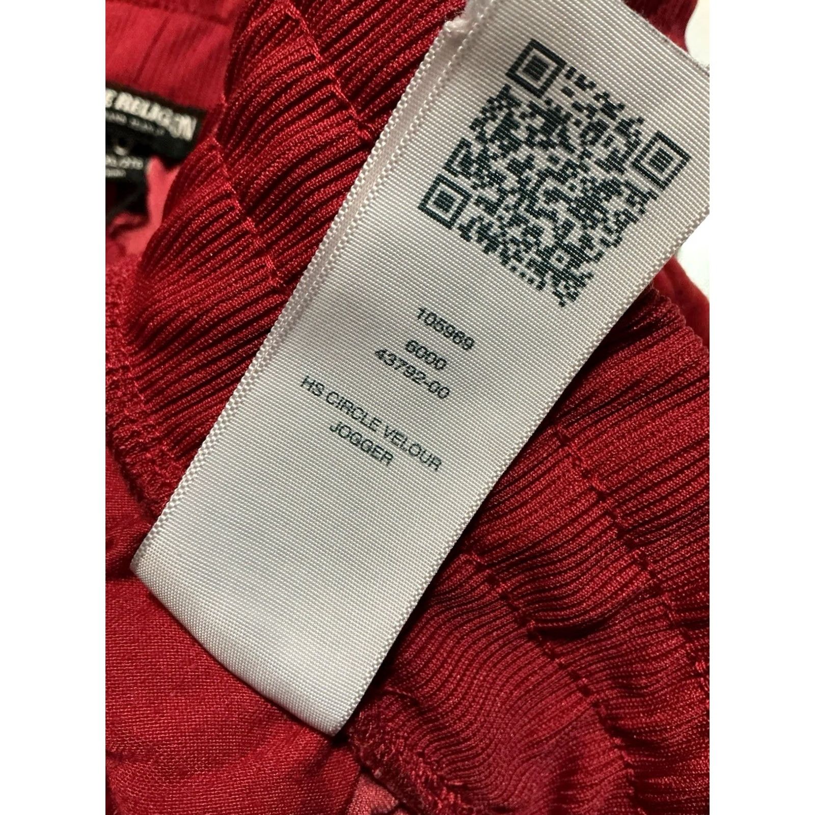 True Religion VINTAGE True Religion Red Dahlia Velour Jogger Track Pants HS Horseshoe Circle Logo 2XL Mens Size US 39 - 5 Thumbnail