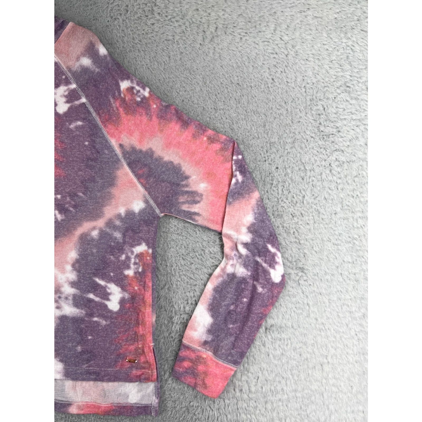 Victoria's Secret Victoria's Secret PINK Hoodie Women Small Pink Purple Tie Dye Pullover Hooded Jacket Zipper VSUS Visco se Size S / US 4 / IT 40 - 5 Thumbnail