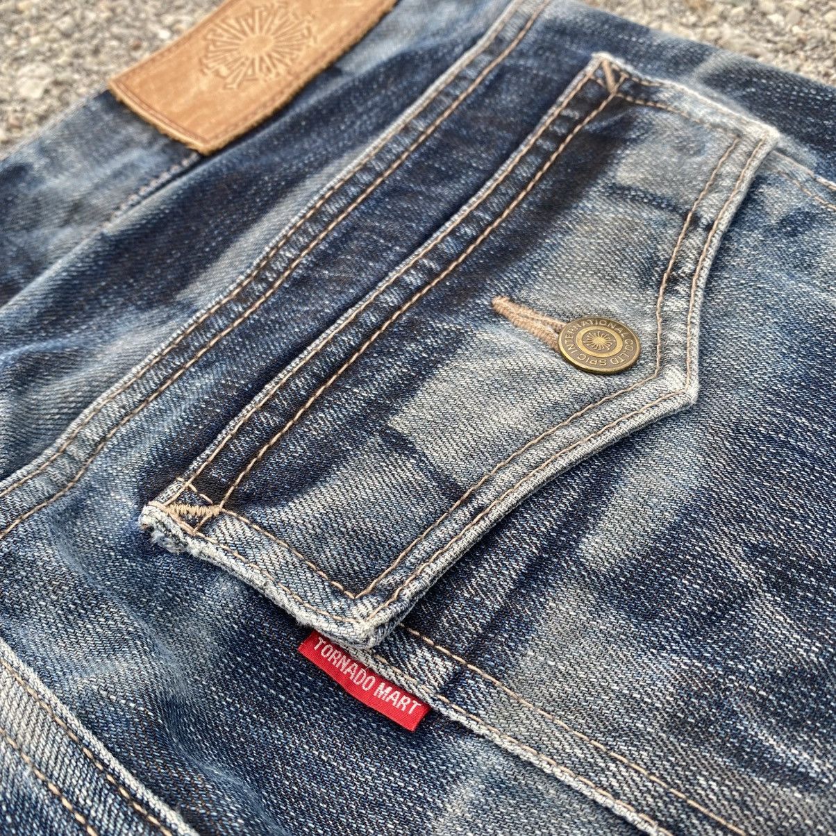 Tornado Mart Rare SAMPLE Tornado Mart Flare Diamond Cut Acid Wash Size US 33 - 8 Thumbnail