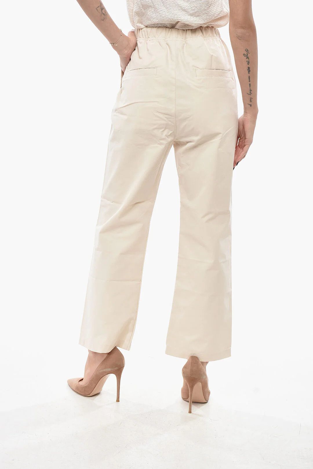 Fear of God og1mm0326 Cotton-Blend 4-Pocket Trousers in Beige Size 28" / US 6 / IT 42 - 2 Thumbnail
