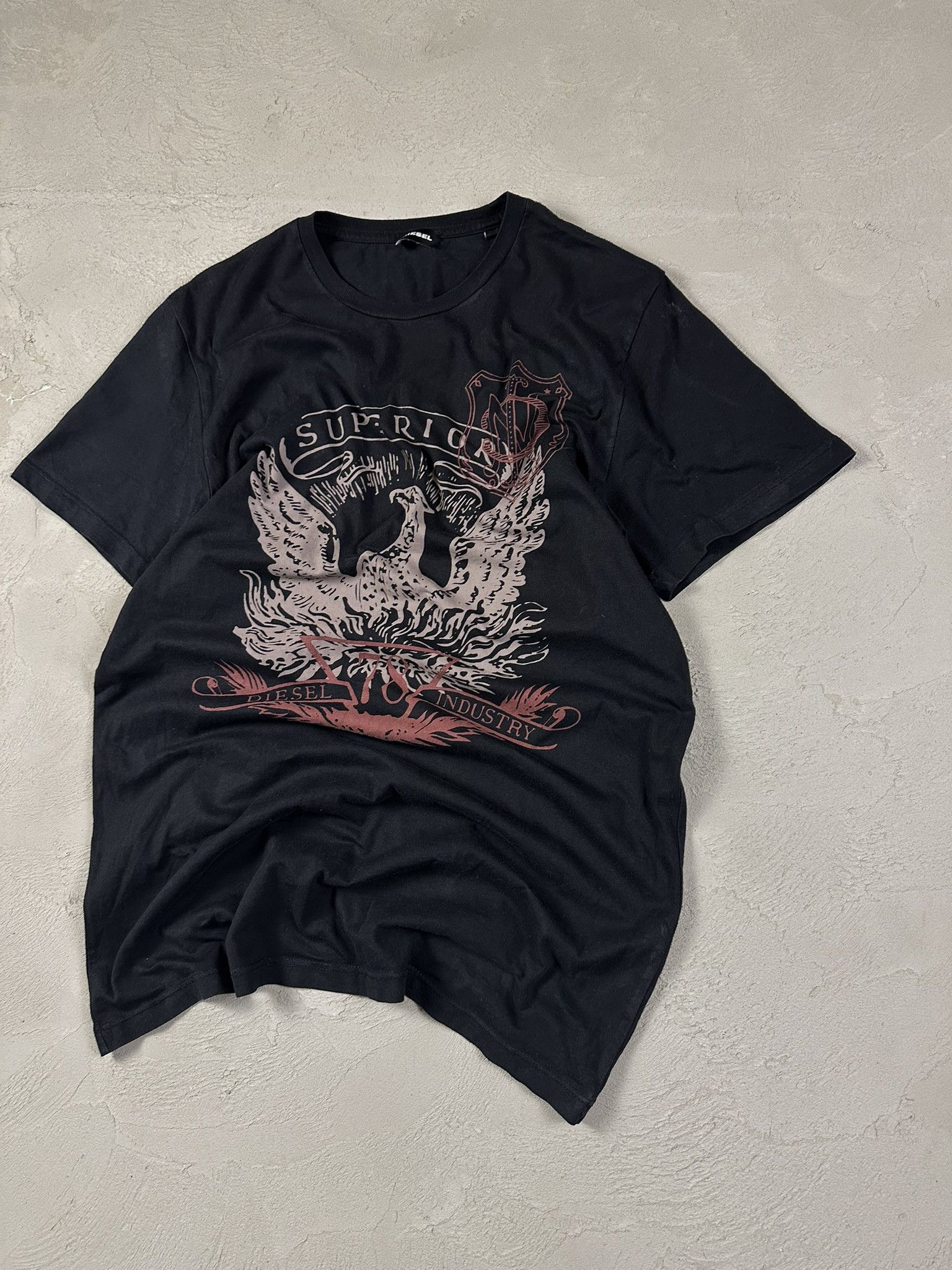 Diesel × Vintage Vintage Y2k Diesel Graphic T-shirt Hype Size US L / EU 52-54 / 3 - 3 Thumbnail