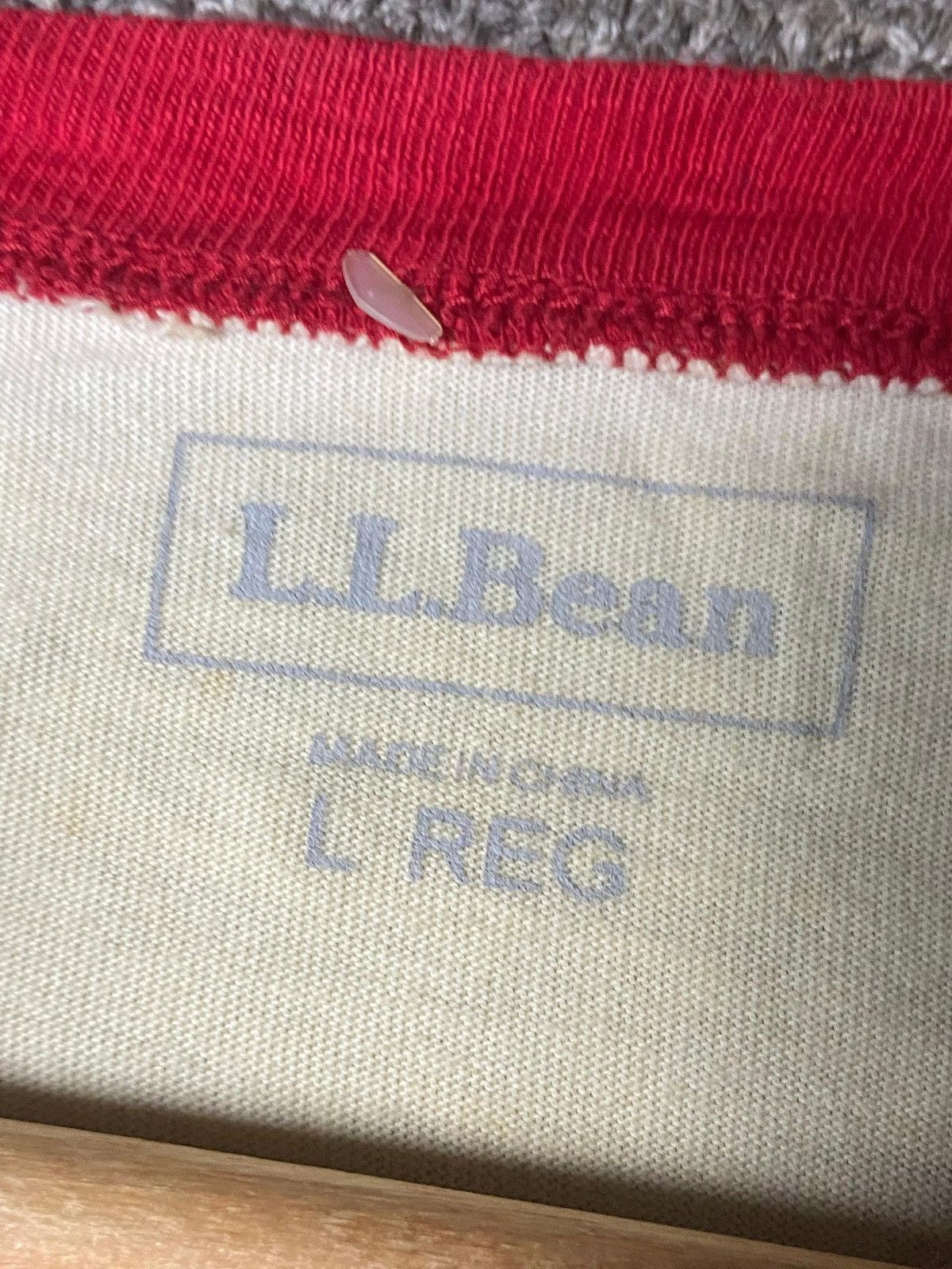 L.L. Bean L.L Bean Quarter Sleeves Raglan Tshirt (168) Size US L / EU 52-54 / 3 - 8 Thumbnail