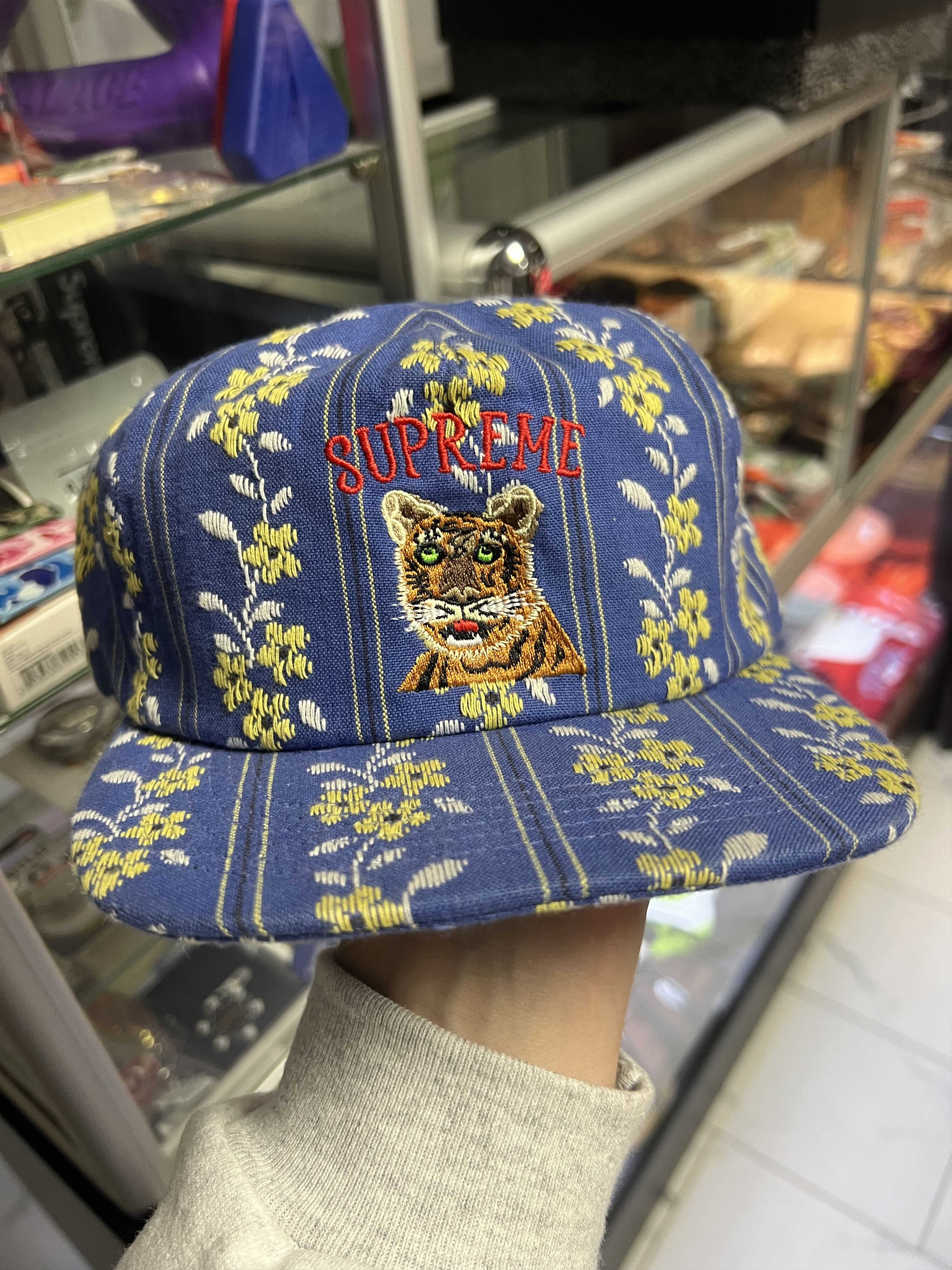SUPREME Camp Cap FW11 Paisley Camp Cap Navy - 2011 Hat - NEW