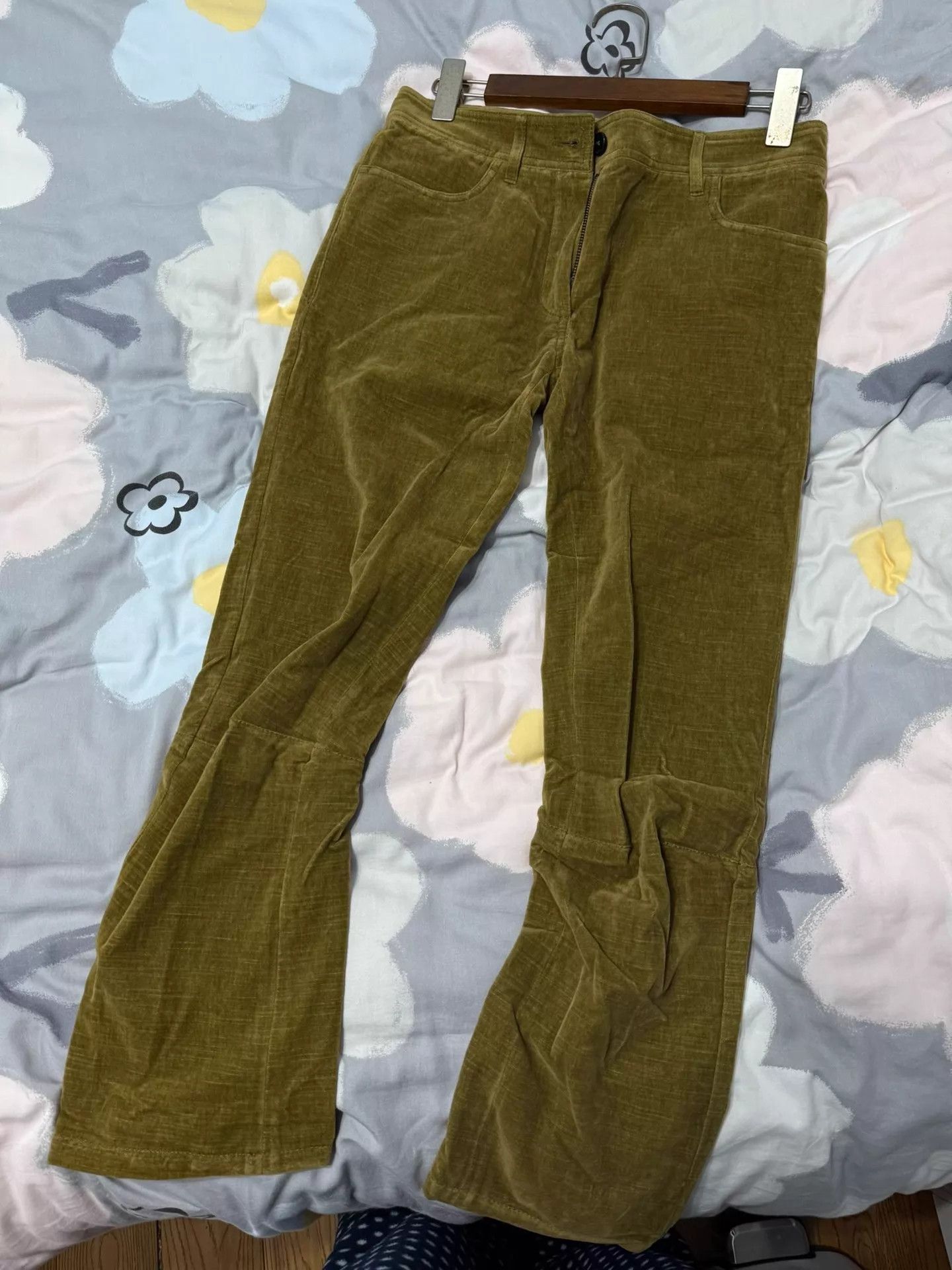 Ann Demeulemeester Ann Demeulemeester Womens ML Camel Velvet Pants 95new Size US 36 / EU 52 - 4 Thumbnail