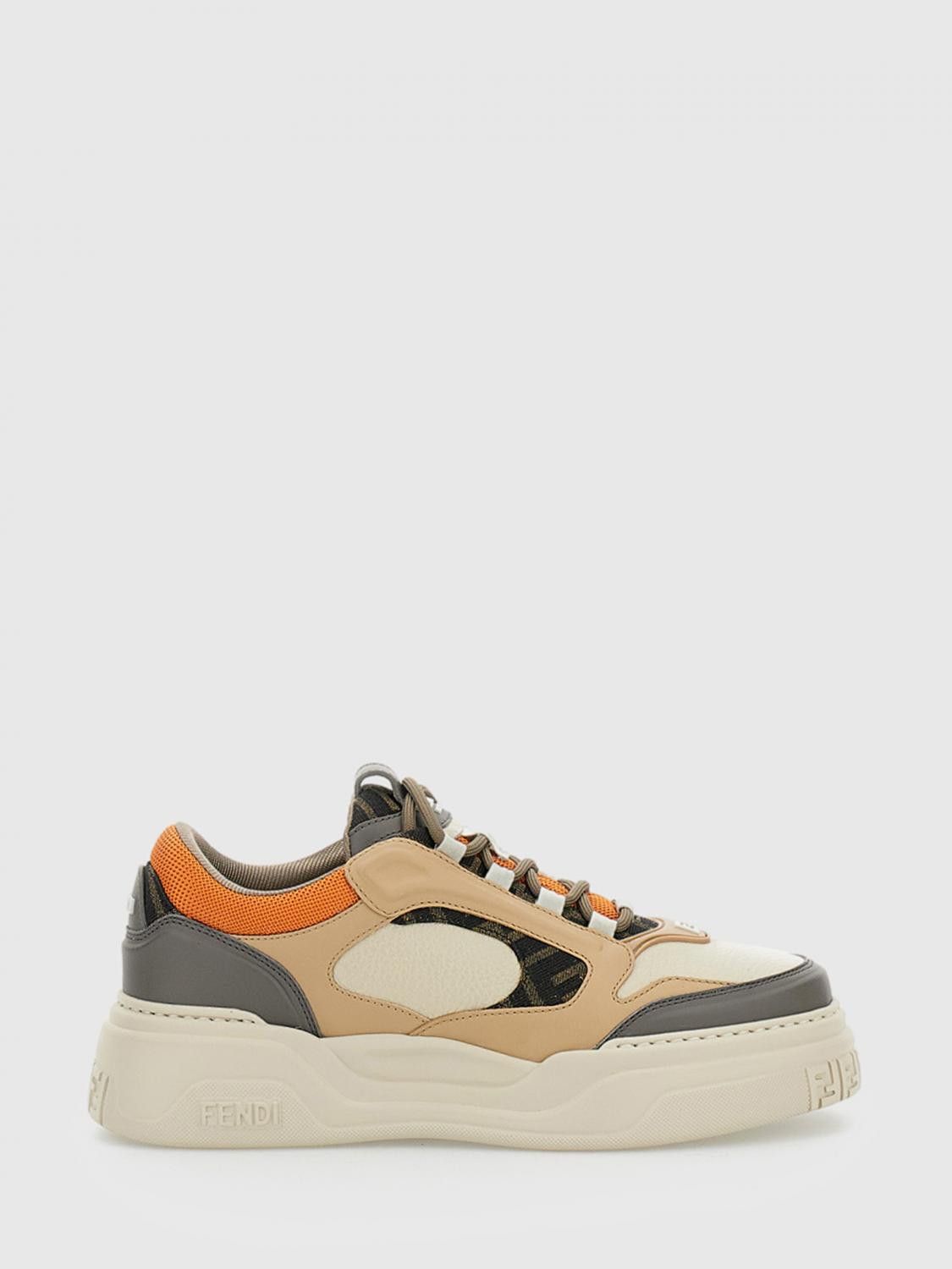 Fendi Fendi Sneakers Men Orange Size US 11 / EU 44 - 1 Thumbnail