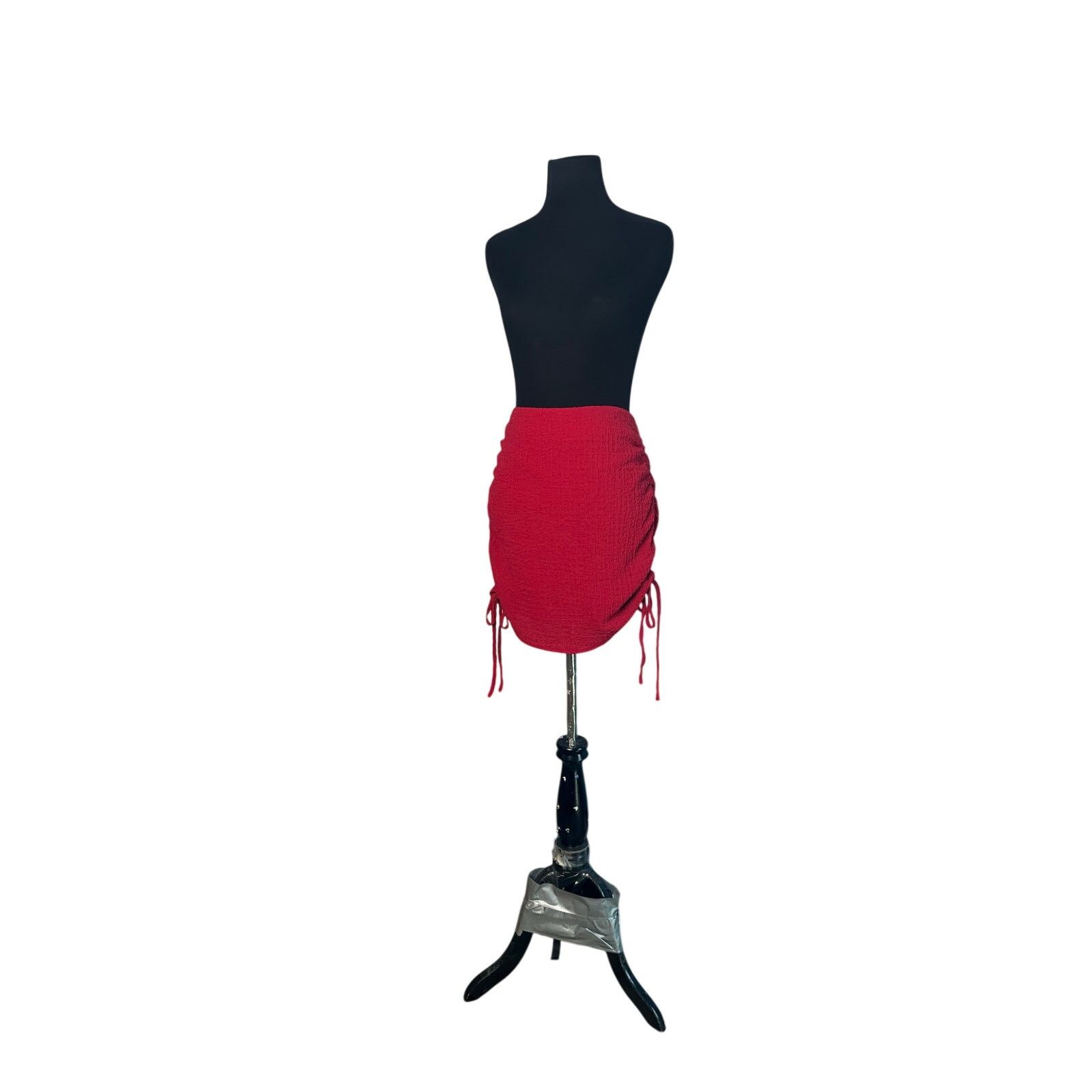 Anthropologie Le Lis red ruched mini skirt size M Size 30" / US 8 / IT 44 - 11 Thumbnail