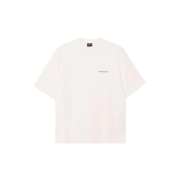 Balenciaga Balenciaga Logo Print Crew Neck T-Shirt Size US S / EU 44-46 / 1 - 1 Thumbnail