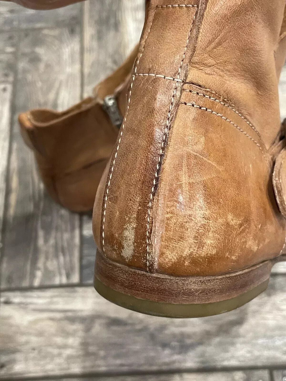 MoMA MOMA WOMENS ANKLE BOOTS SHOES LEATHER BROWN Size US 10 / IT 40 - 9 Thumbnail