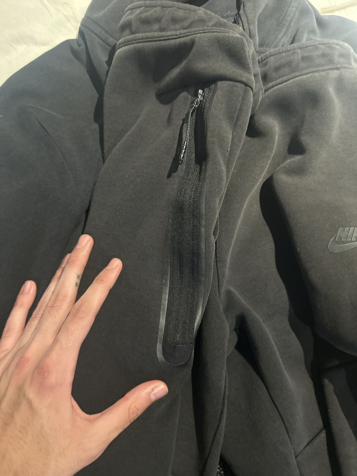 Nike Nike Tech Fleece Full Set Washed Black Hoodie&pants Size L/M Size US M / EU 48-50 / 2 - 4 Thumbnail