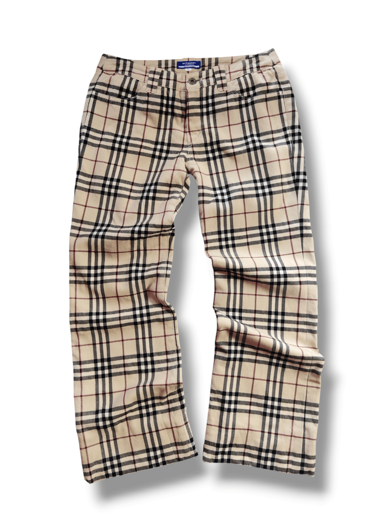 Vintage Burberry London Nova Check Wool Pants