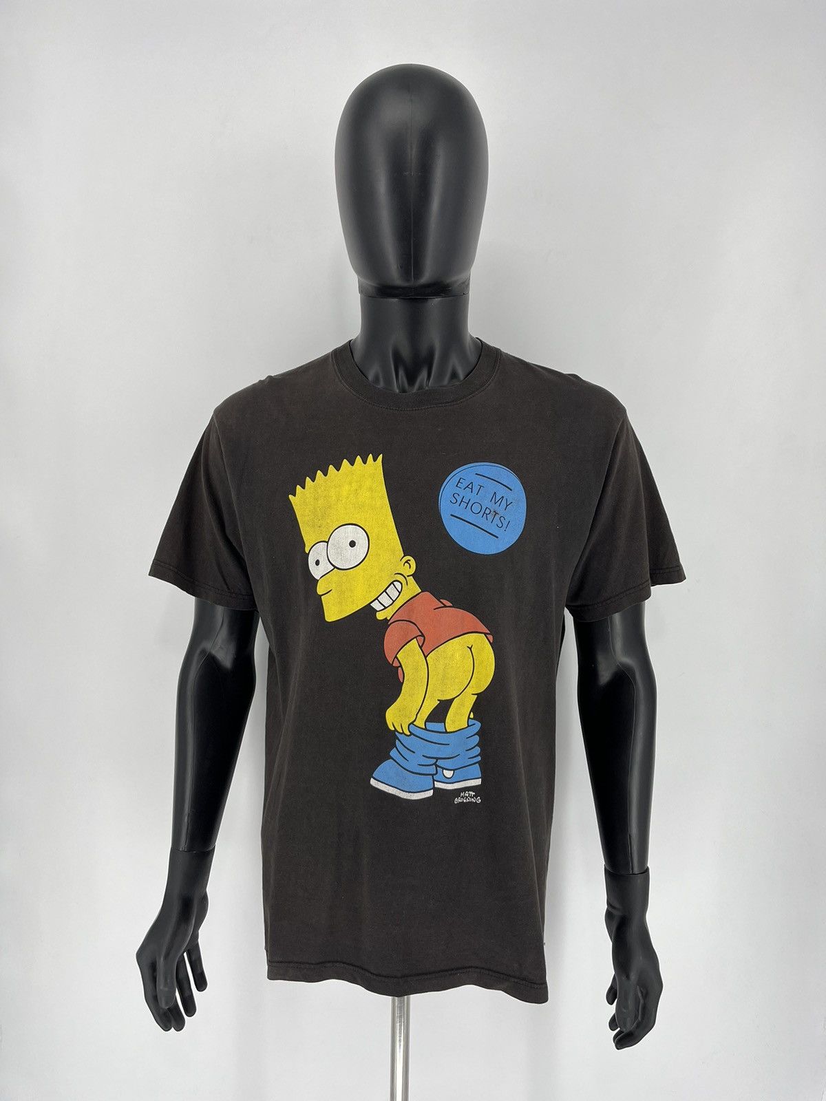 The Simpsons Vintage Bart Simpsons Eat My Shorts! Faded Graphic Tee L Size US L / EU 52-54 / 3 - 3 Thumbnail