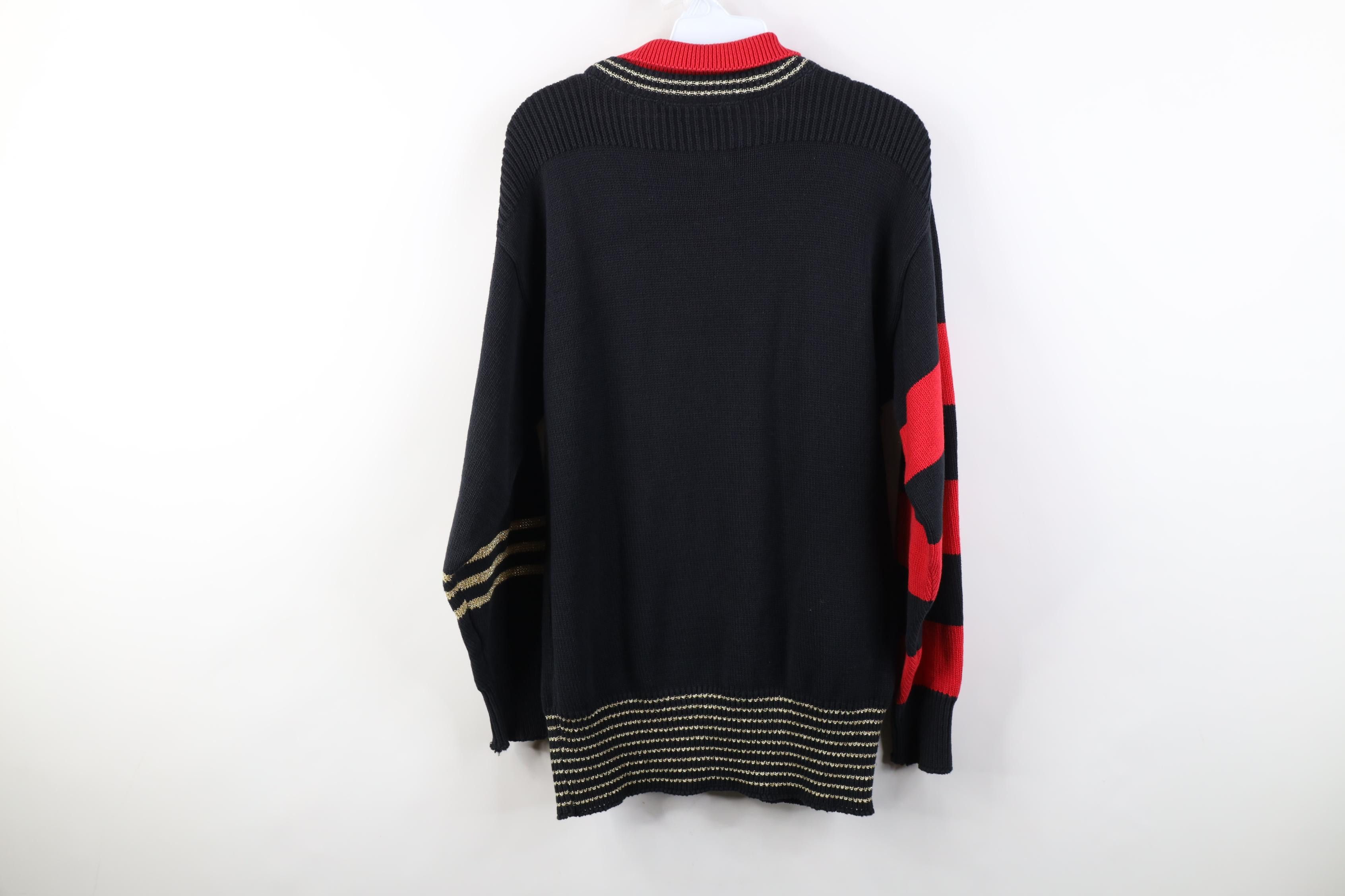 Vintage Vintage 90s Streetwear Save the Sea Boat Collared Sweater Size XXL / US 16-18 / IT 52-54 - 11 Thumbnail
