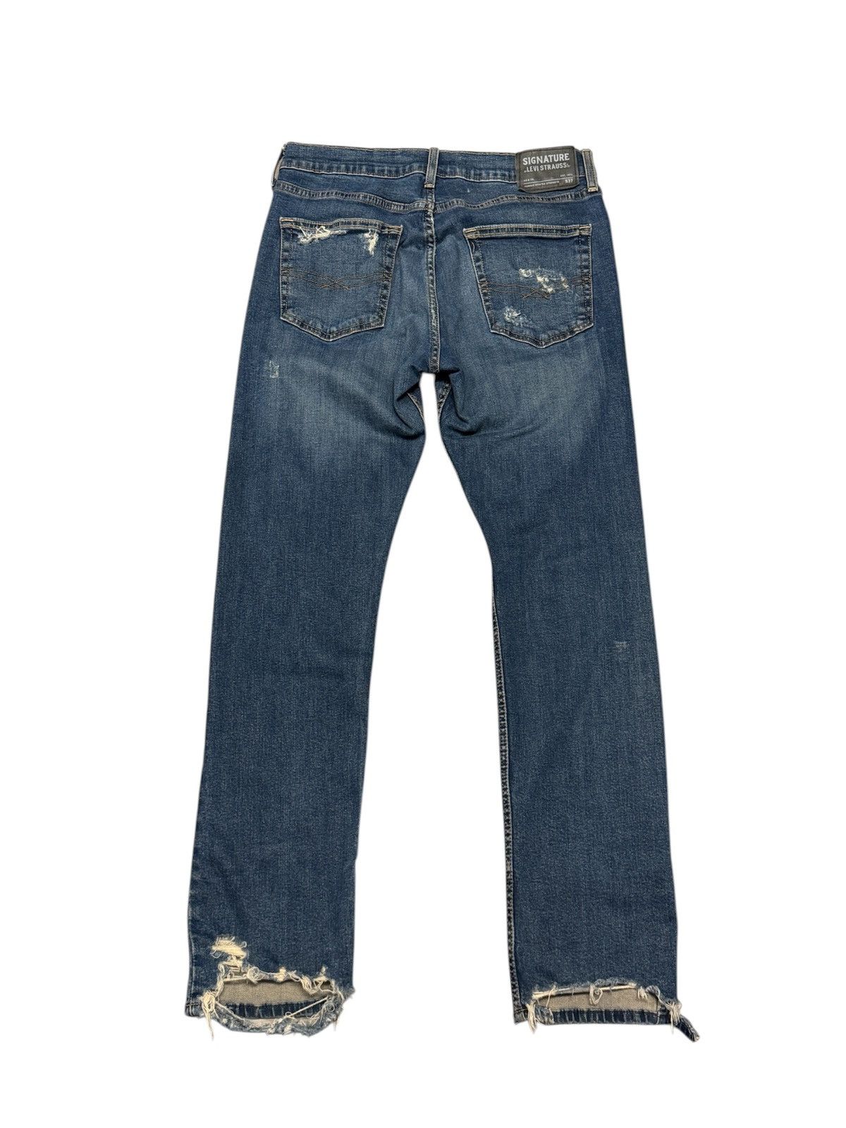 Levi's Levi’s S51 Straight Distressed Jeans (32x32) – Vintage Wash Size US 32 / EU 48 - 7 Thumbnail