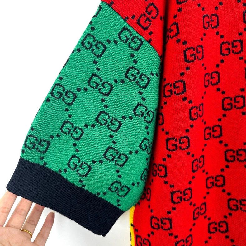 Gucci Gucci Stitched double G full-print short-sleeved knitwear Size M / US 6-8 / IT 42-44 - 6 Thumbnail