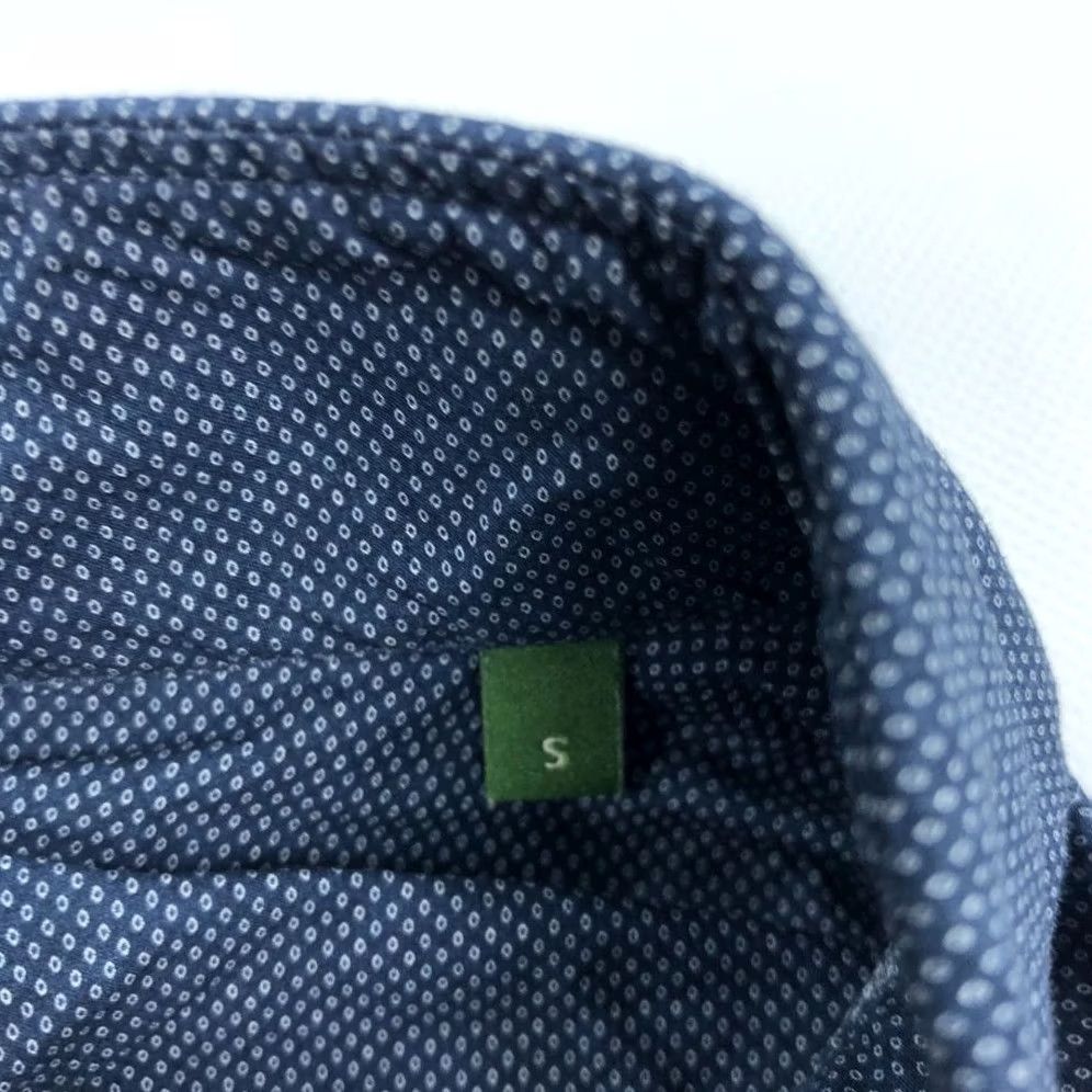 Sid Mashburn Sid Mashburn Men's S Small Navy Blue White Dot Cotton Button-Down Shirt Size US S / EU 44-46 / 1 - 4 Thumbnail