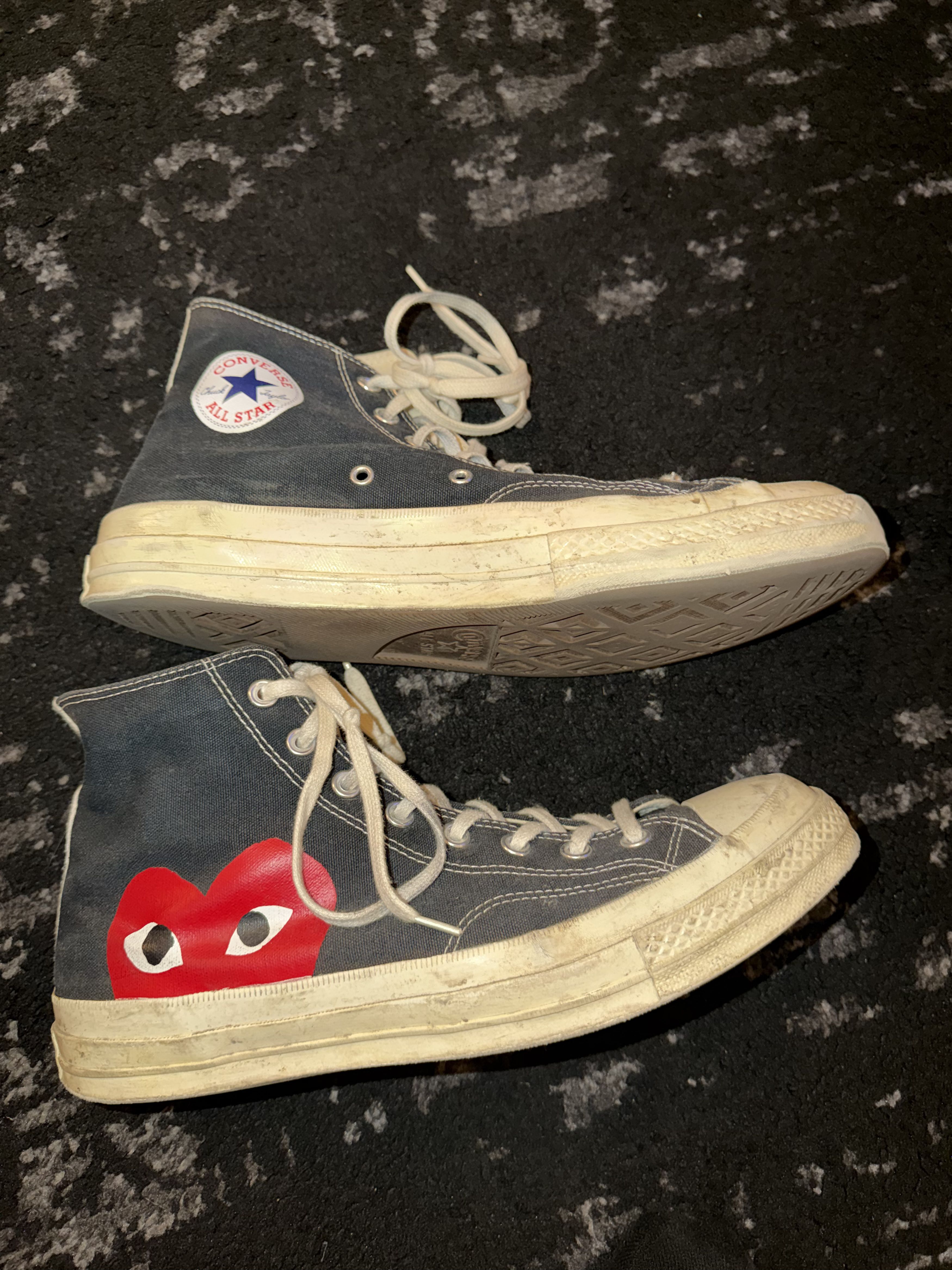 Comme des Garcons PLAY × Converse Comme Des Garcons Play x Converse High Top Sneakers Size US 11 / EU 44 - 6 Thumbnail