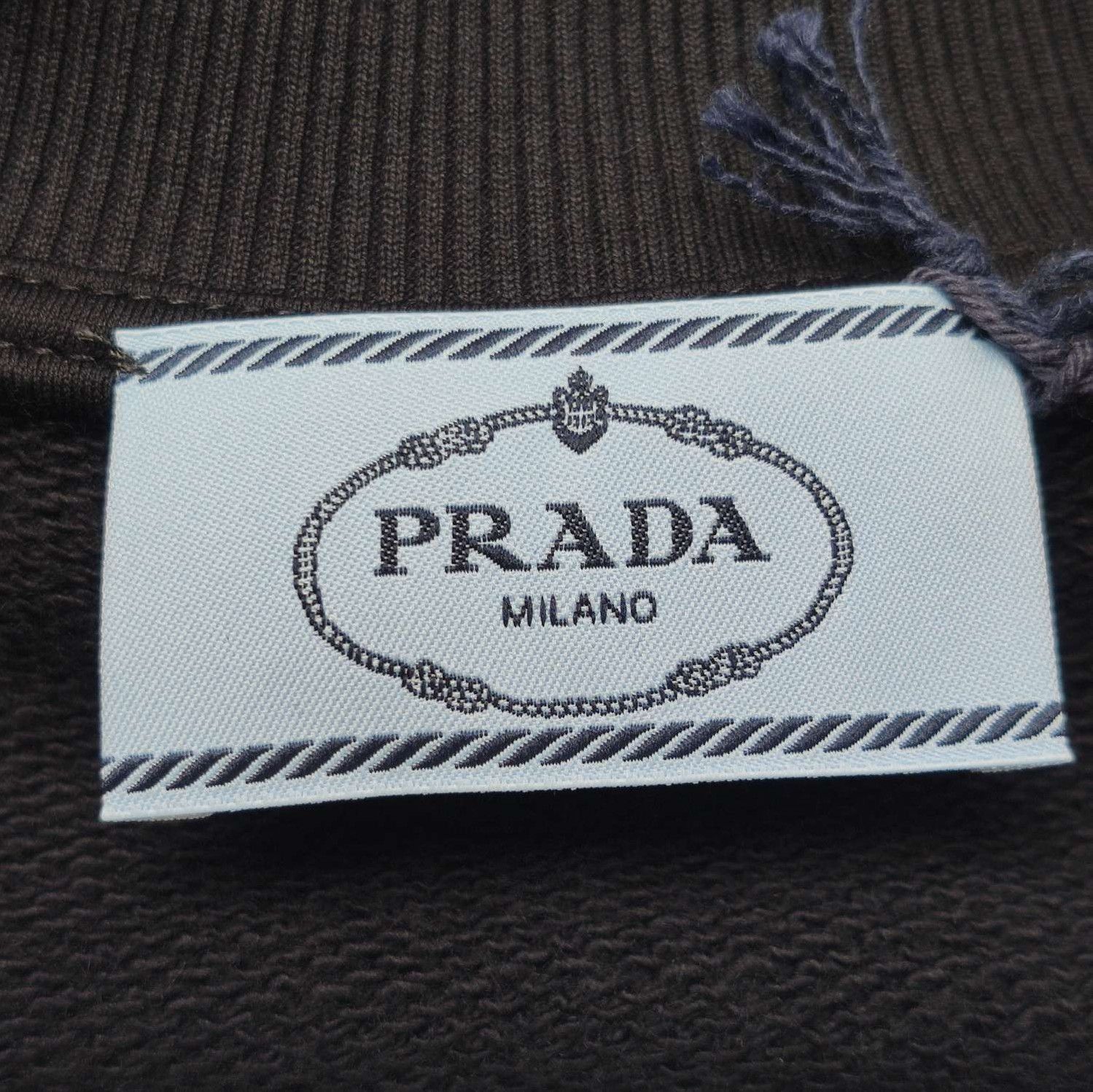 Prada Prada Logo Cotton Crew Neck Top . Size XS / US 0-2 / IT 36-38 - 5 Thumbnail