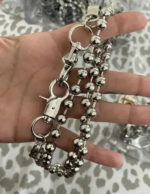 VIBE Unisex Metal Bead Pants Keychain Size ONE SIZE - 3 Thumbnail