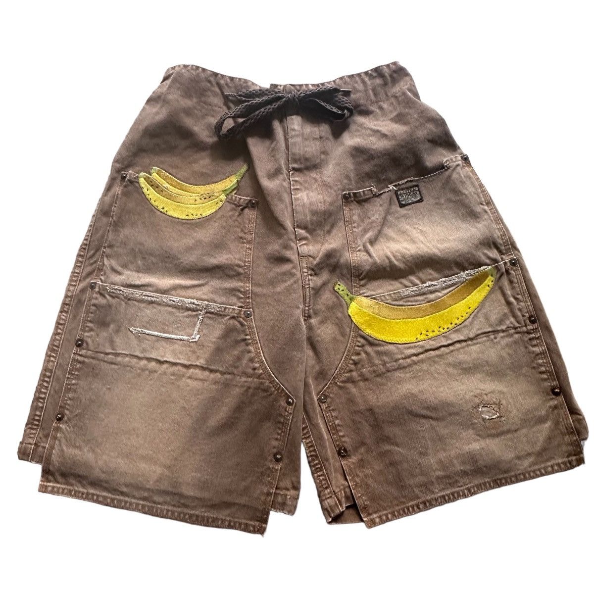 Kapital Kapital Canvas W-Knee Easy Shorts (Banana Patch