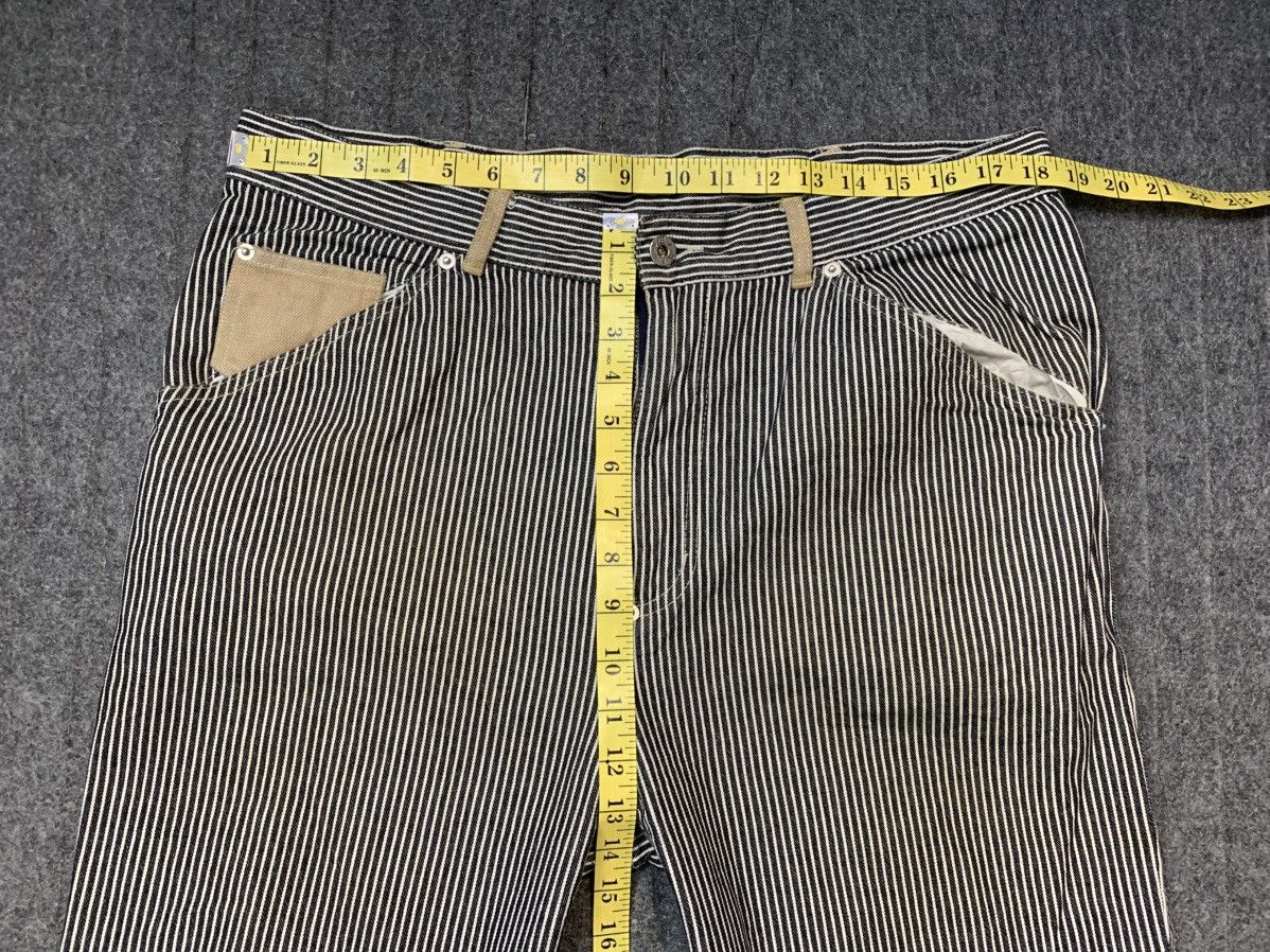 Japanese Brand 90s Favela Hickory Workwear Carpenter Brown Denim Jeans Size US 37 - 11 Thumbnail