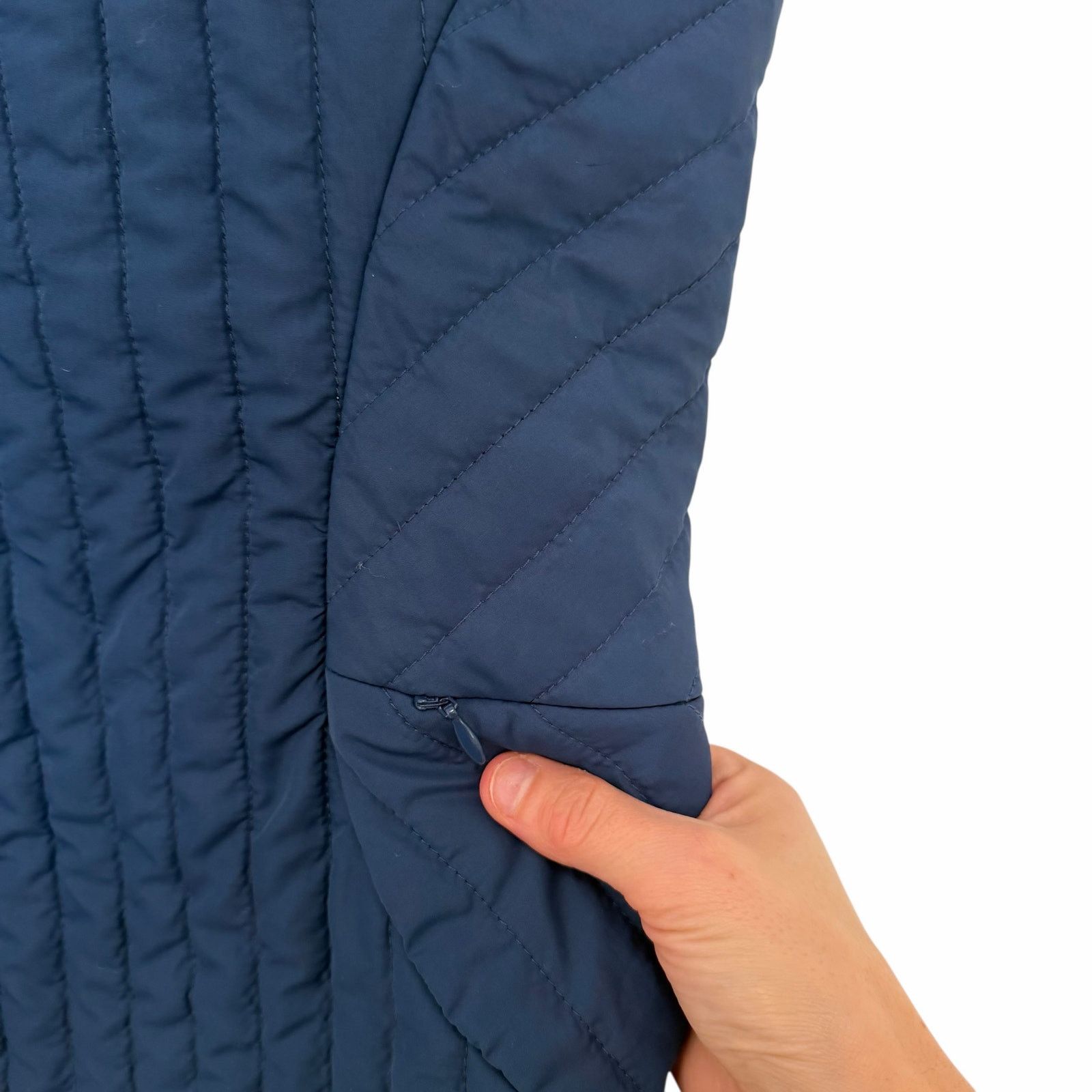 Orvis Orvis Navy Blue Quilted Nylon Vest Sz L Size L / US 10 / IT 46 - 4 Thumbnail