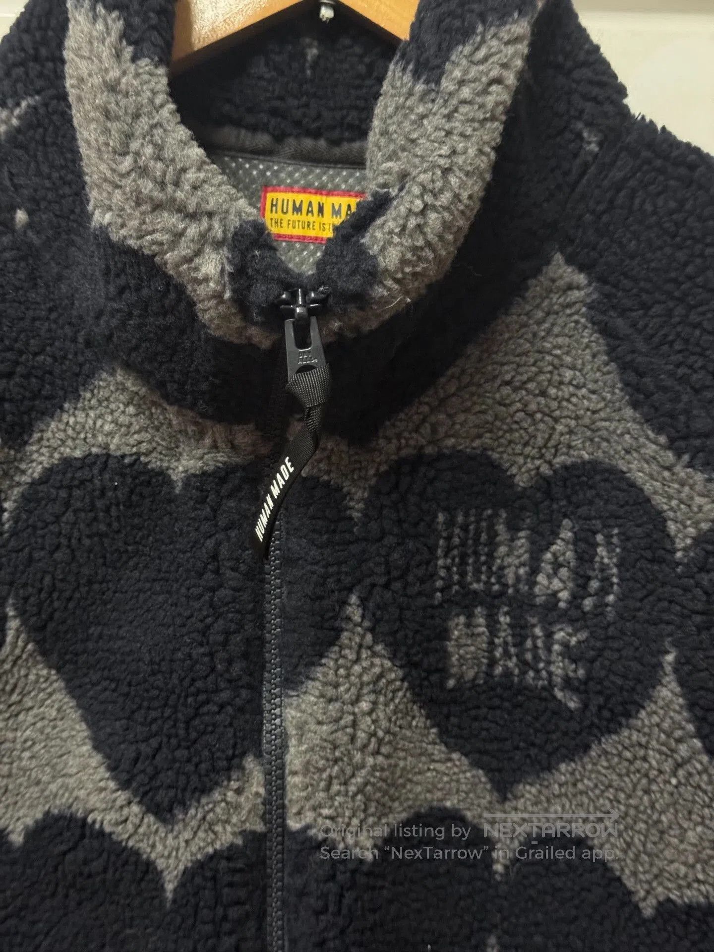 Human Made Human Made Hearts Logo Fleece Jacket. Size US XL / EU 56 / 4 - 2 Thumbnail