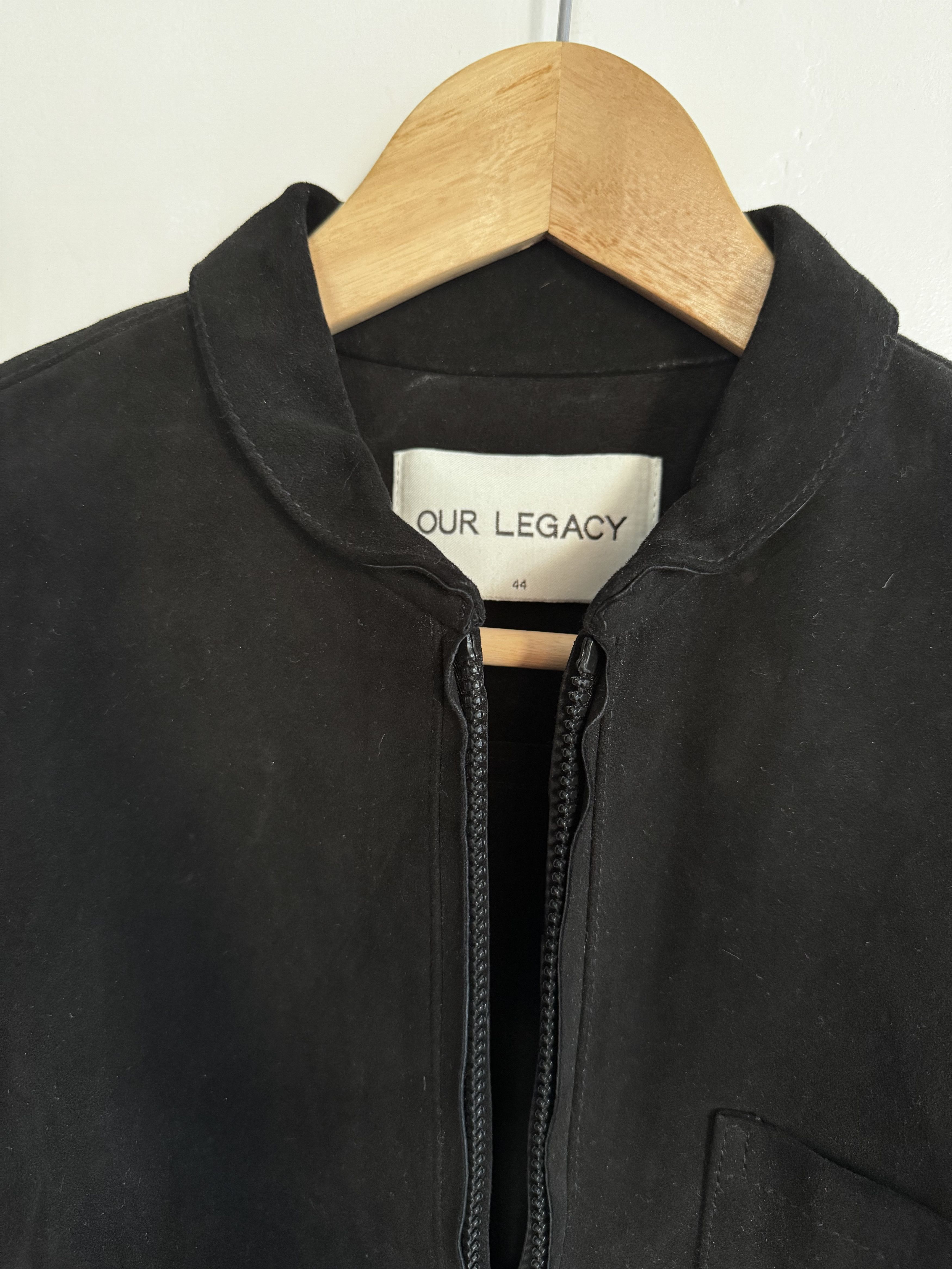 Our Legacy BLACK SUEDE SHAWL ZIP Size US S / EU 44-46 / 1 - 4 Thumbnail