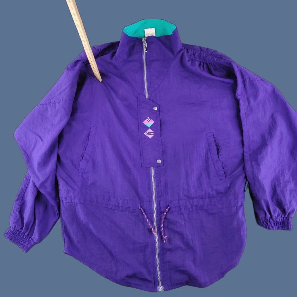 Puma VINTAGE PUMA Jacket Mens M Purple Windbreaker 90s Baggy Fit Regular Nylon Solid Size US M / EU 48-50 / 2 - 1 Thumbnail