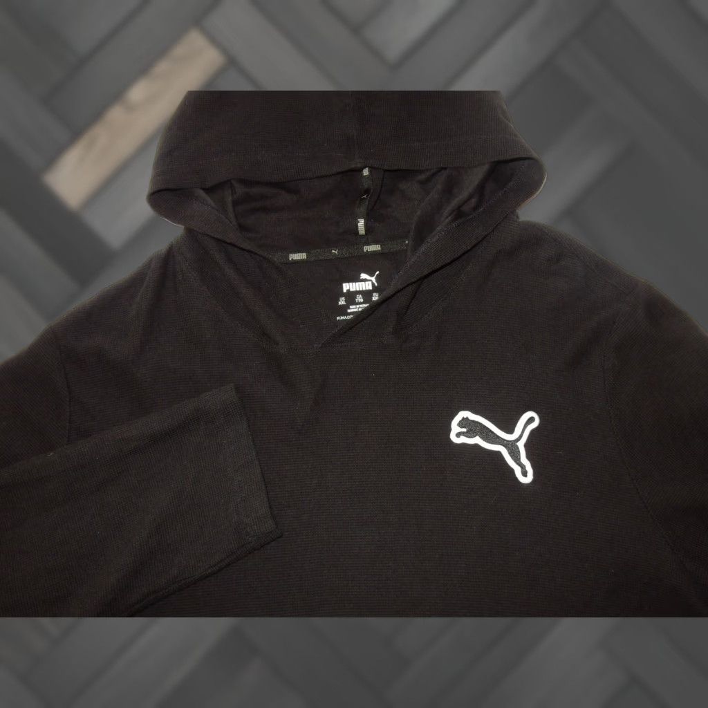 Puma VINTAGE PUMA Men's Sweater Hoodie Pullover 2XL Black Classic Crewneck Fall Winter Size US XXL / EU 58 / 5 - 1 Thumbnail