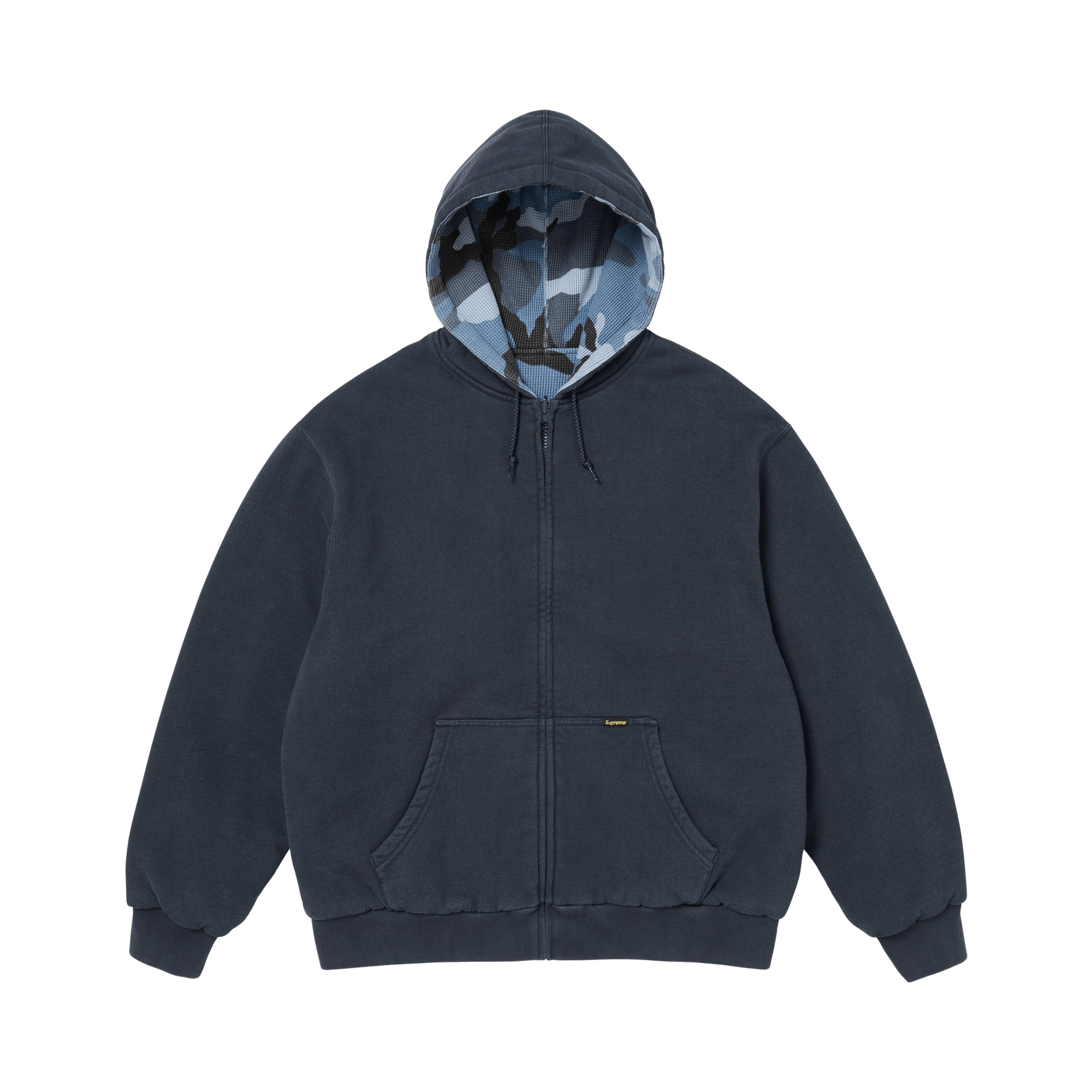 Supreme Supreme Denim Collar Half Zip Sweatshirt Navy | Grailed