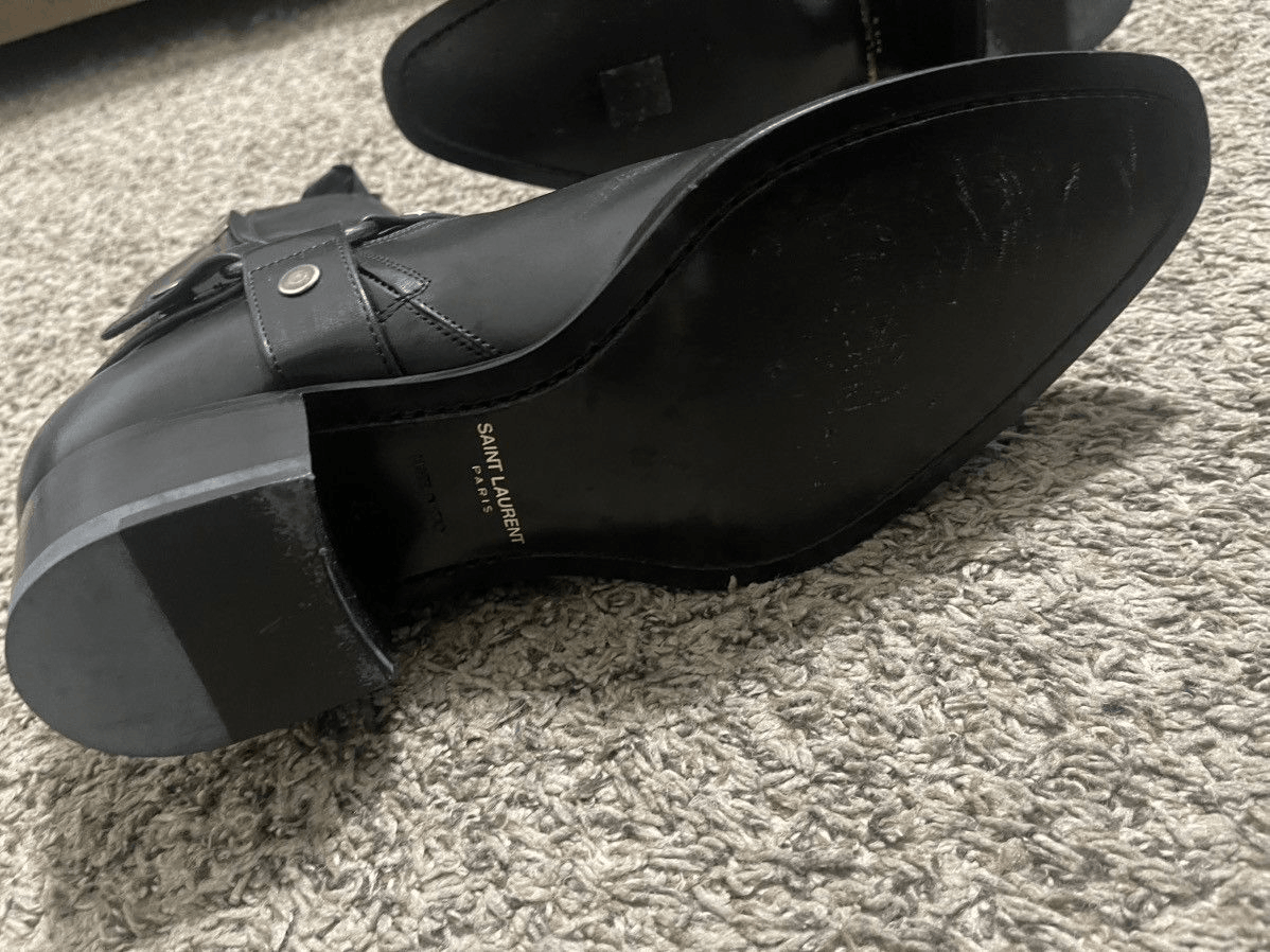 Saint Laurent Paris Saint Laurent Wyatt 30 Harness Boots - Black Leather - EU43 Size US 10 / EU 43 - 3 Thumbnail