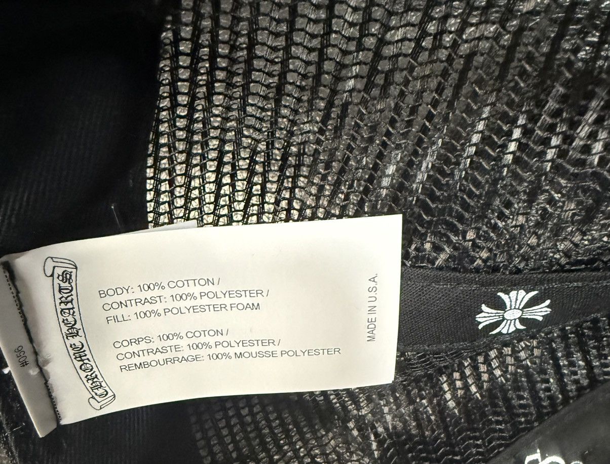 Chrome Hearts Chrome Hearts NYC Exclusive CH Patch Trucker Hat Black White Size ONE SIZE - 2 Thumbnail