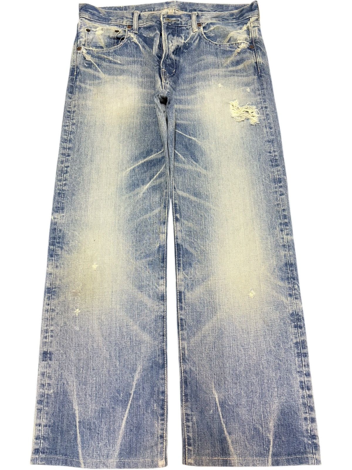 Spellbound Vintage Japanese Spellbound Distressed Loose Jeans Size US 33 - 1 Thumbnail