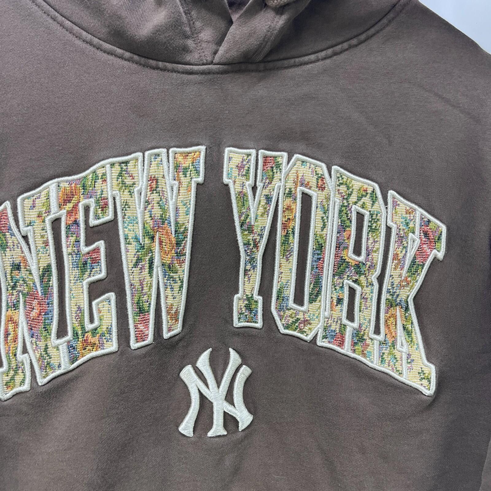 New Era Vintage New York Yankees New Era Brown Hoodie Large Size ONE SIZE - 3 Thumbnail