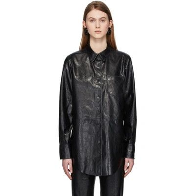 Acne Studios Acne studios whipstiched leather shirt Size S / US 4 / IT 40 - 3 Thumbnail