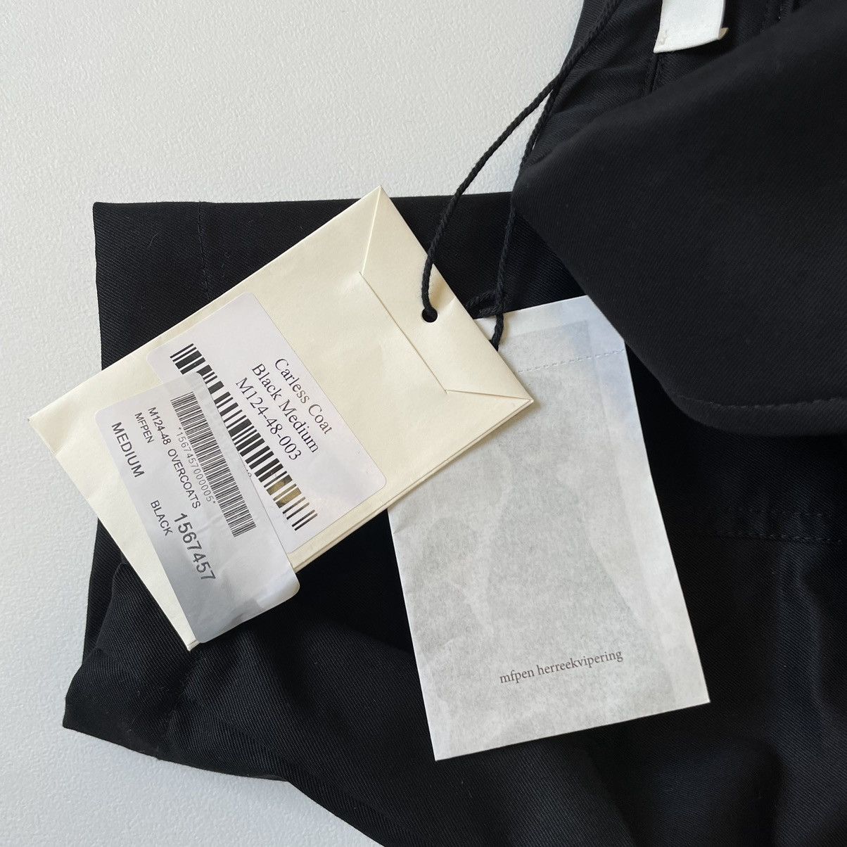 Mfpen Black Cotton Boxy ‘Carless’ Mac Jacket Size US M / EU 48-50 / 2 - 11 Thumbnail