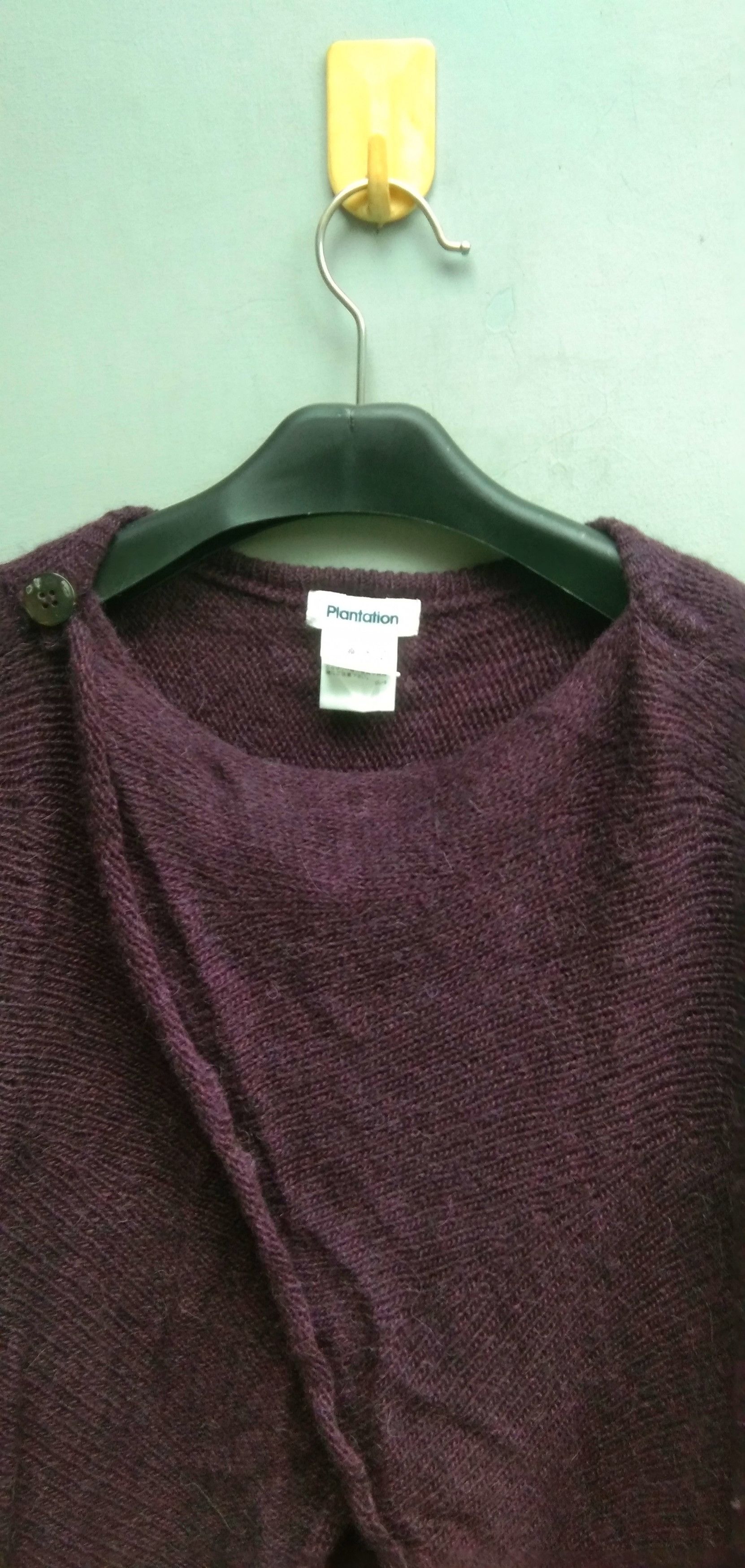 Designer × Issey Miyake Plantation purple wool tops blouse Size M / US 6-8 / IT 42-44 - 2 Thumbnail